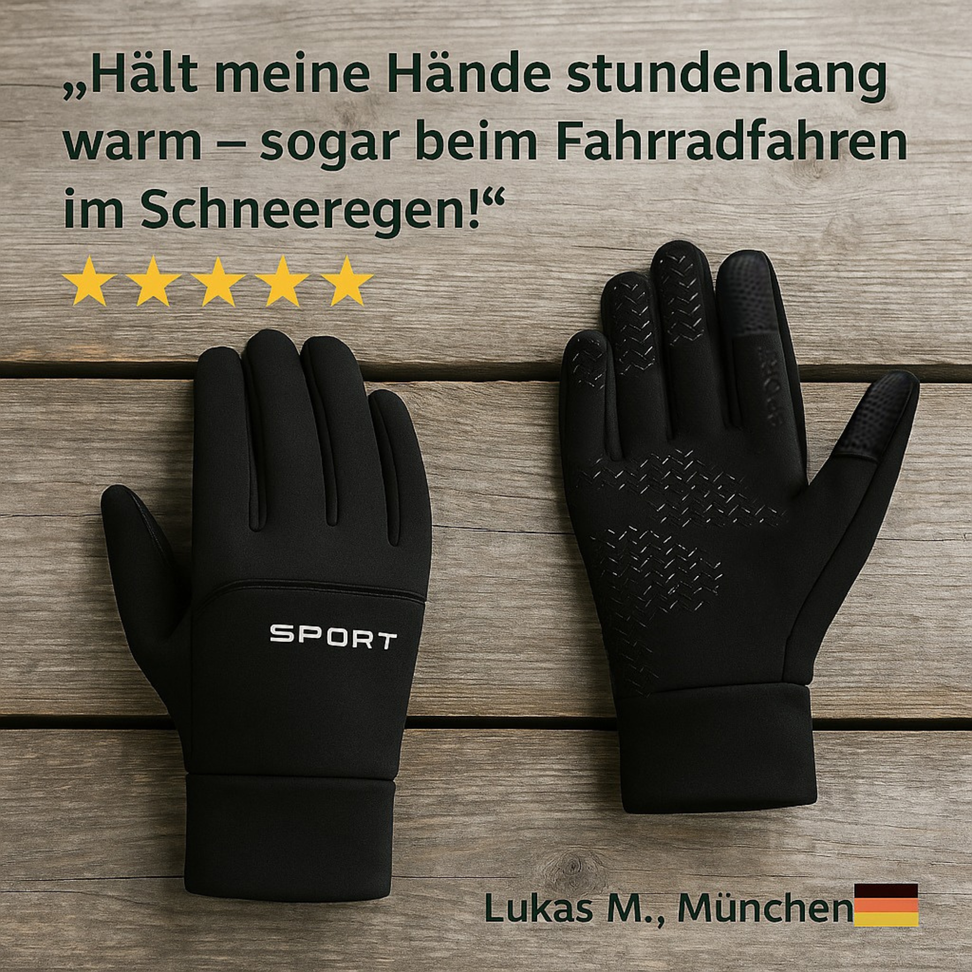 NordGlove – Thermo-Handschuhe Herren & Damen | Touchscreen & Wasserdicht | Wärmen 5X Besser für Winter & Alltag