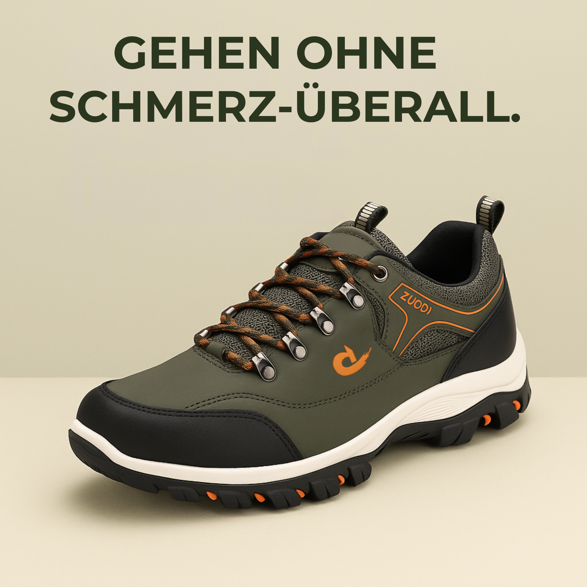 OrthoMove – Schmerzlindernder Wanderschuh | orthopädisch, stoßdämpfend & rutschfest | Unisex für Wandern & Alltag