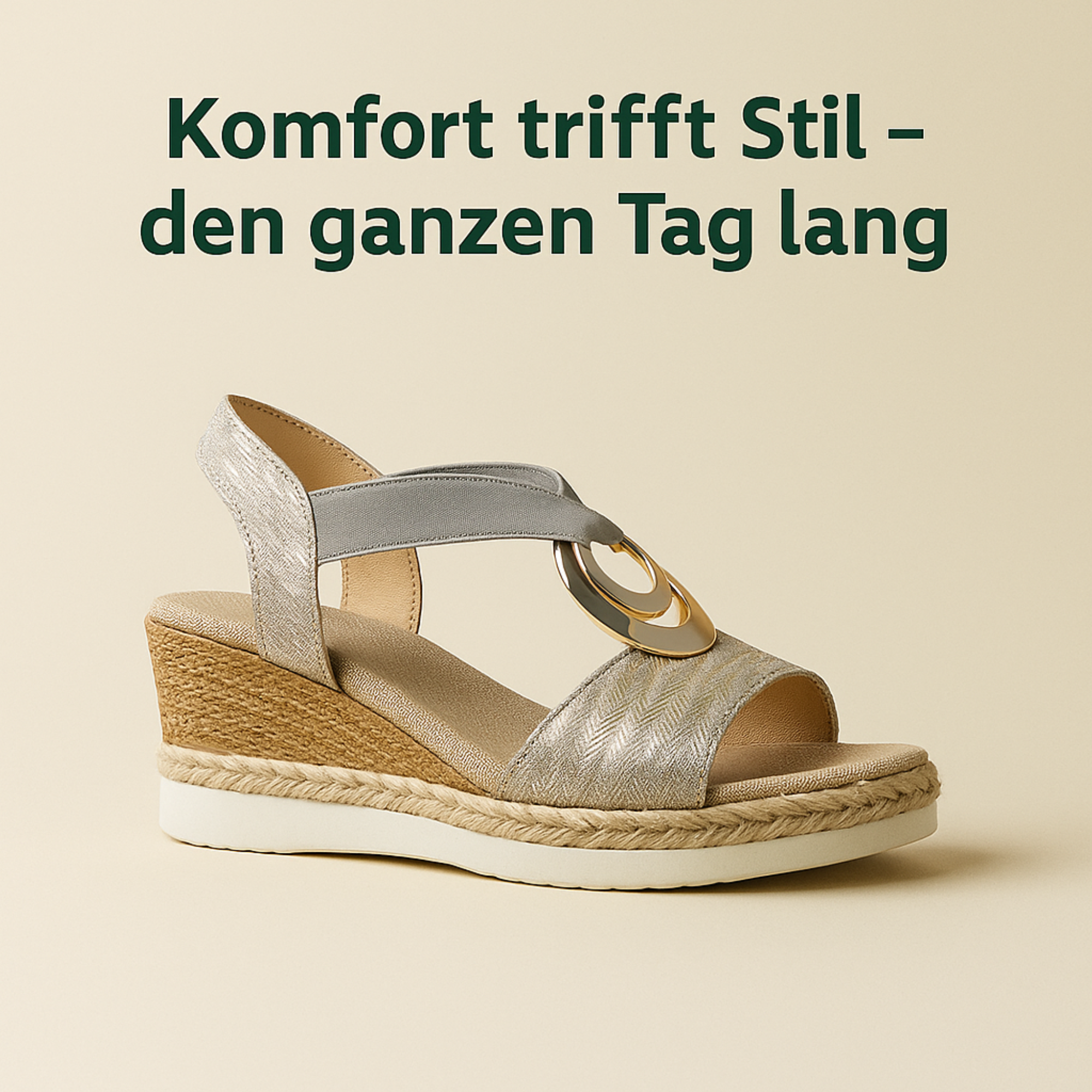 Levoria – Orthopädische Damen-Sandalen | Schmerzlindernd & Rutschfest mit Keilabsatz | Für Alltag, Arbeit & empfindliche Füße