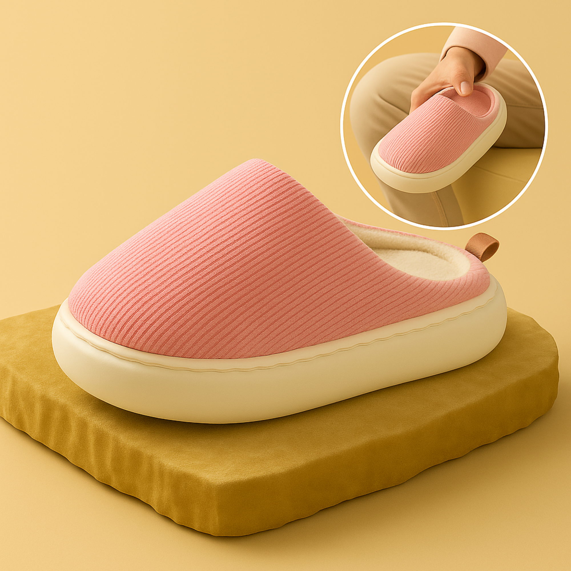 OrthoSlip – orthopädische Hausschuhe | rutschfest & gefüttert atmungsaktiv | Fußkomfort für Zuhause