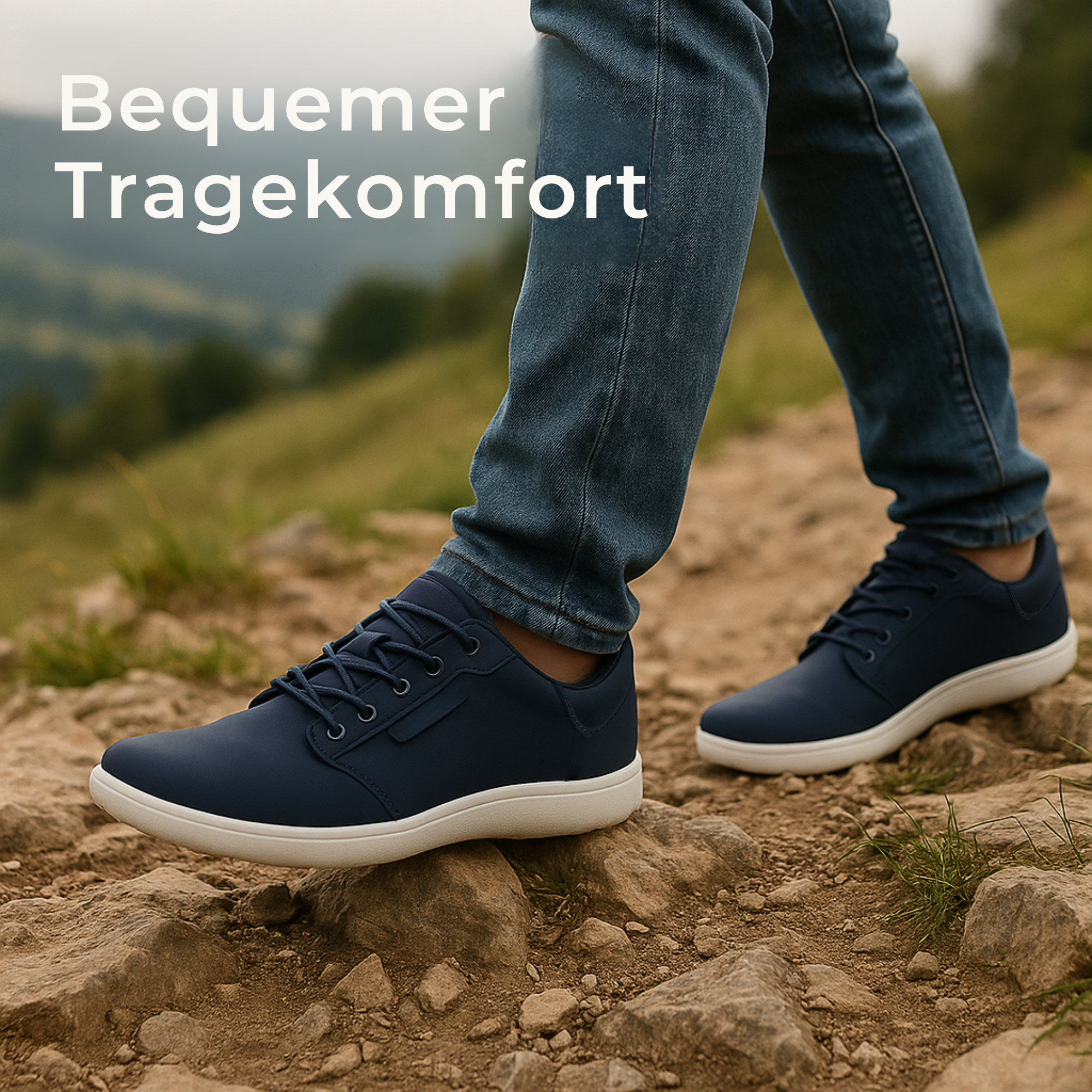 OrthoSneak – Orthopädische Barfuß Sneaker | Breite Zehenbox & flexible Sohle | Komfort für Damen & Herren