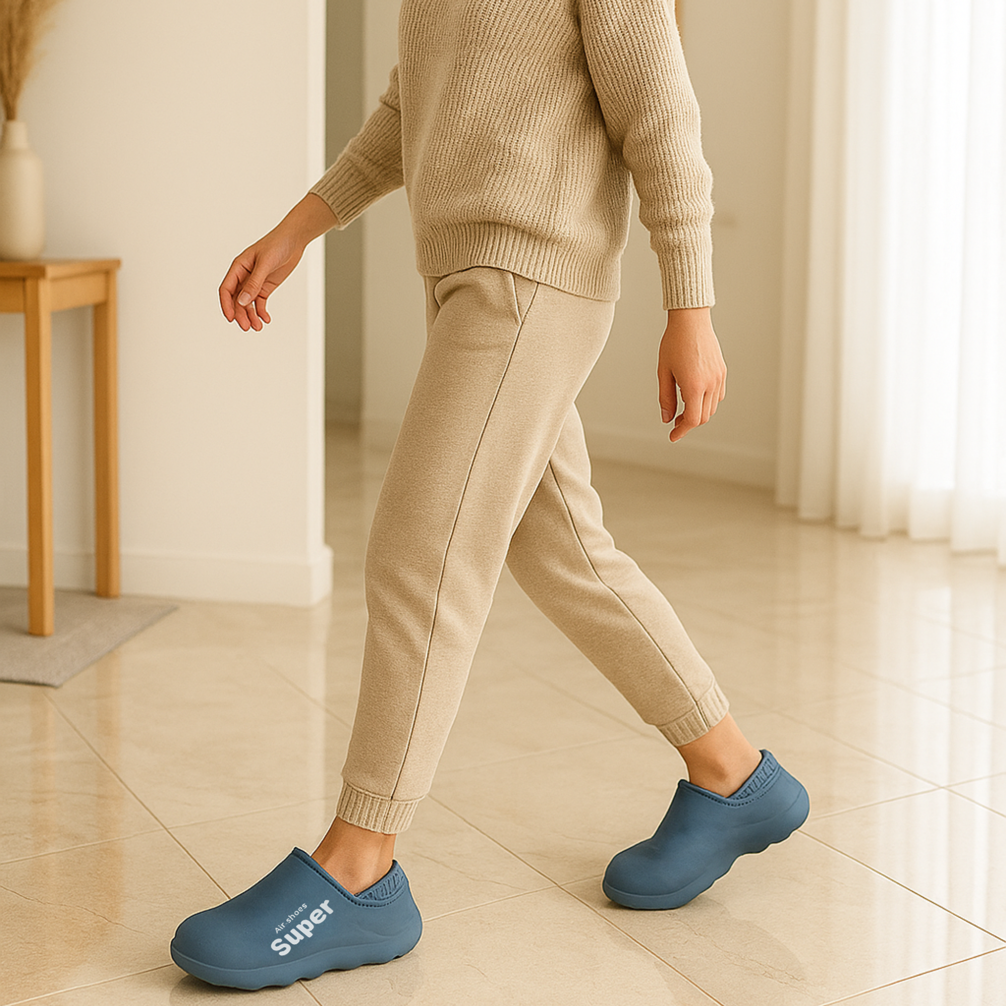 SoftSlip – orthopädische Hausschuhe | Schmerzlinderung rutschfest EVA-Dämpfung | Fußschmerzen Komfort für Zuhause