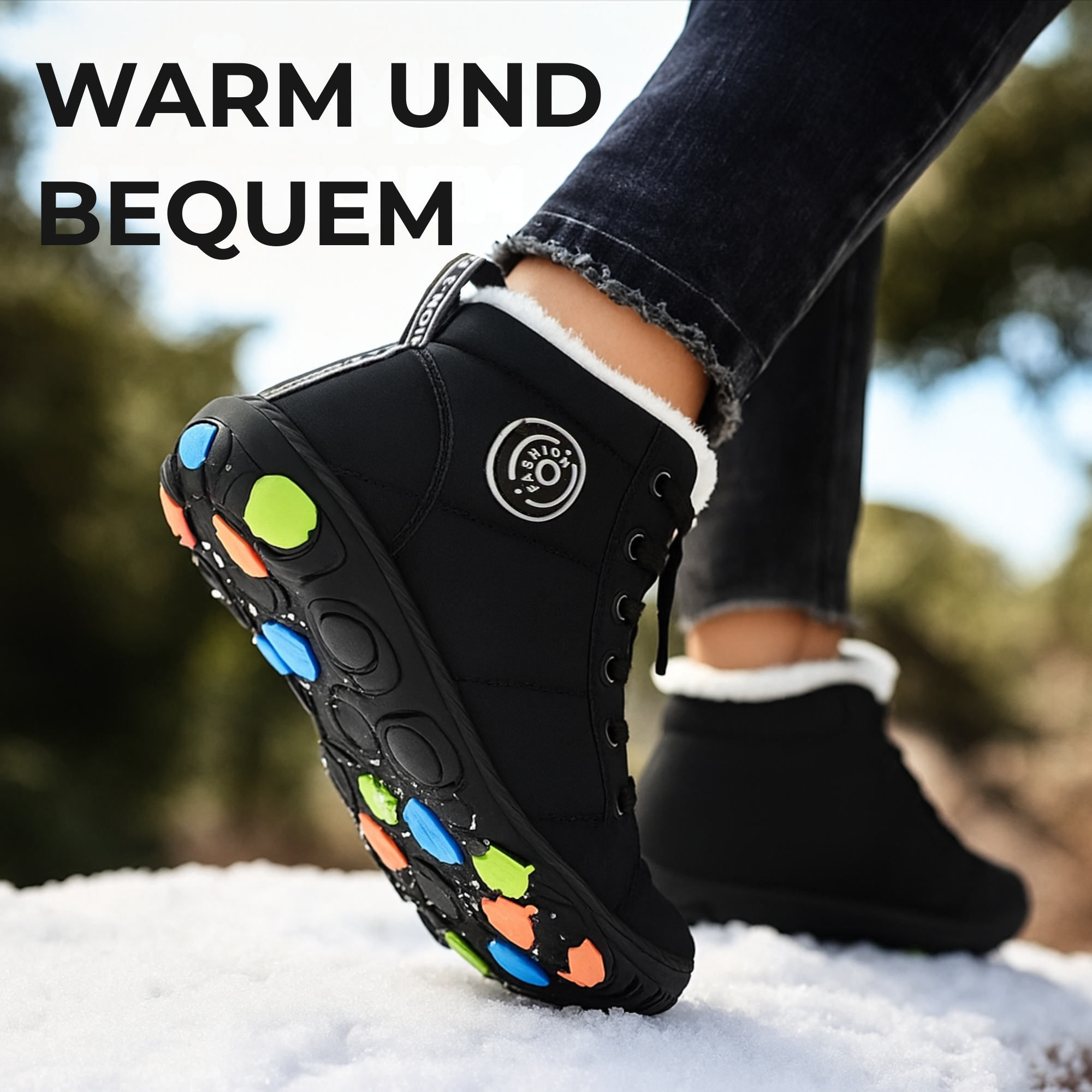 SnowStep – Barfußschuhe Winter | 100 % wasserdicht warm & rutschfest | Kinder Outdoor