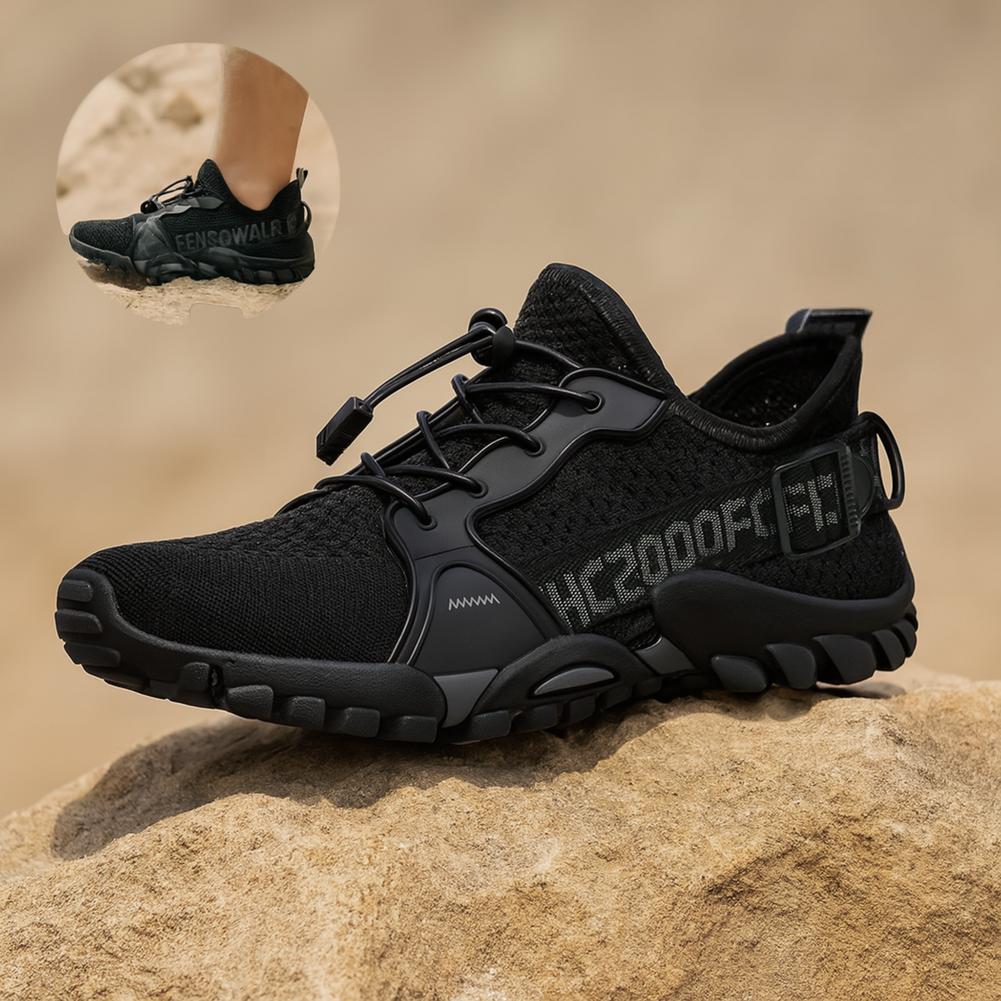SensoWalk – orthopädischer Wanderschuh | Dämpfung rutschfest atmungsaktiv – für Senioren & schmerzfreies Gehen
