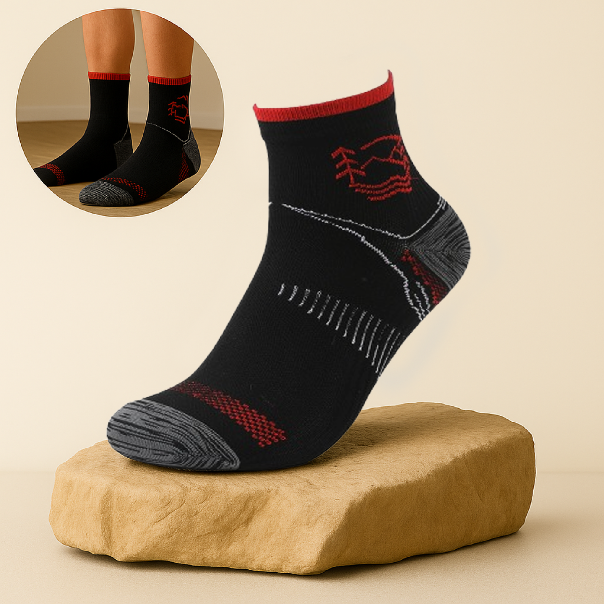 StepRelief – Orthopädische Kompressionssocken | Schmerzlinderung & Durchblutung elastisch | Alltag Beruf Reise