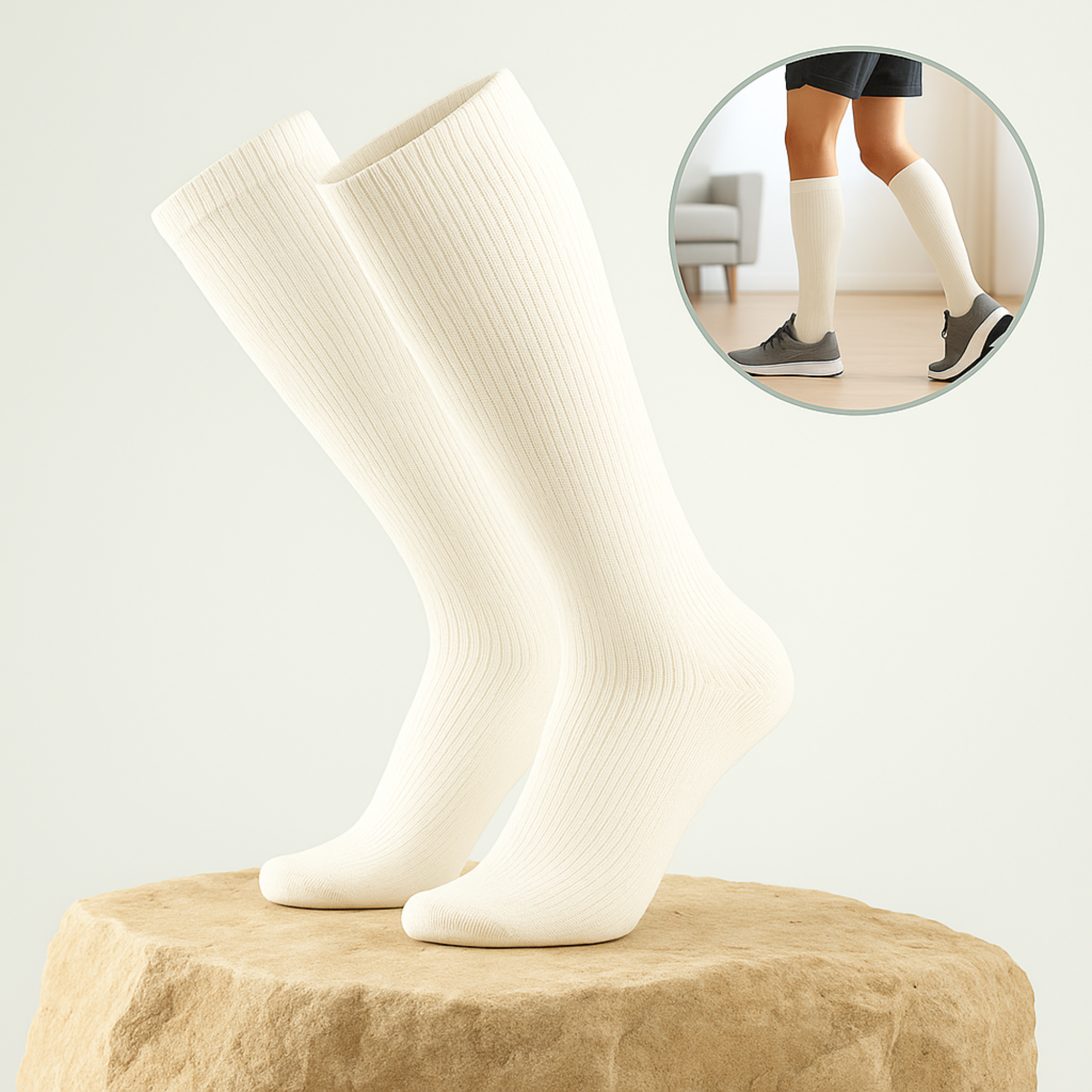 VenoFit – Kompressionssocken gegen Schmerzen | Atmungsaktiv & elastisch | Für Sport, Reisen & lange Arbeitstag