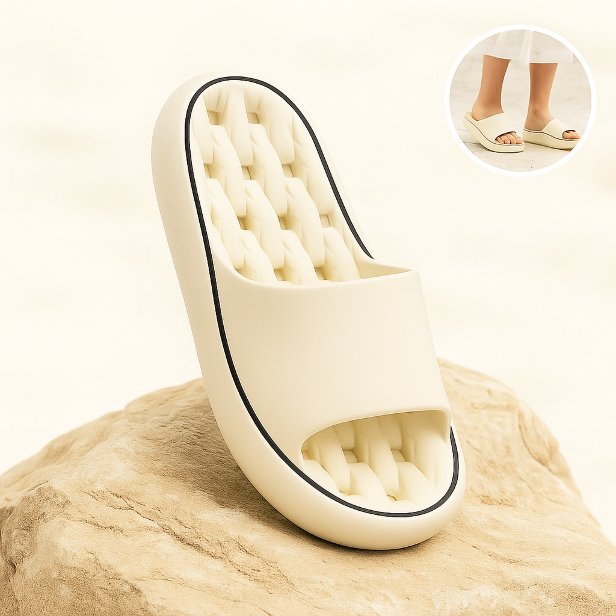 Trittfrei – orthopädische Hausschuhe | rutschfeste EVA-Dämpfung 4,5 cm – gegen Fußschmerzen & Plantarfasziitis