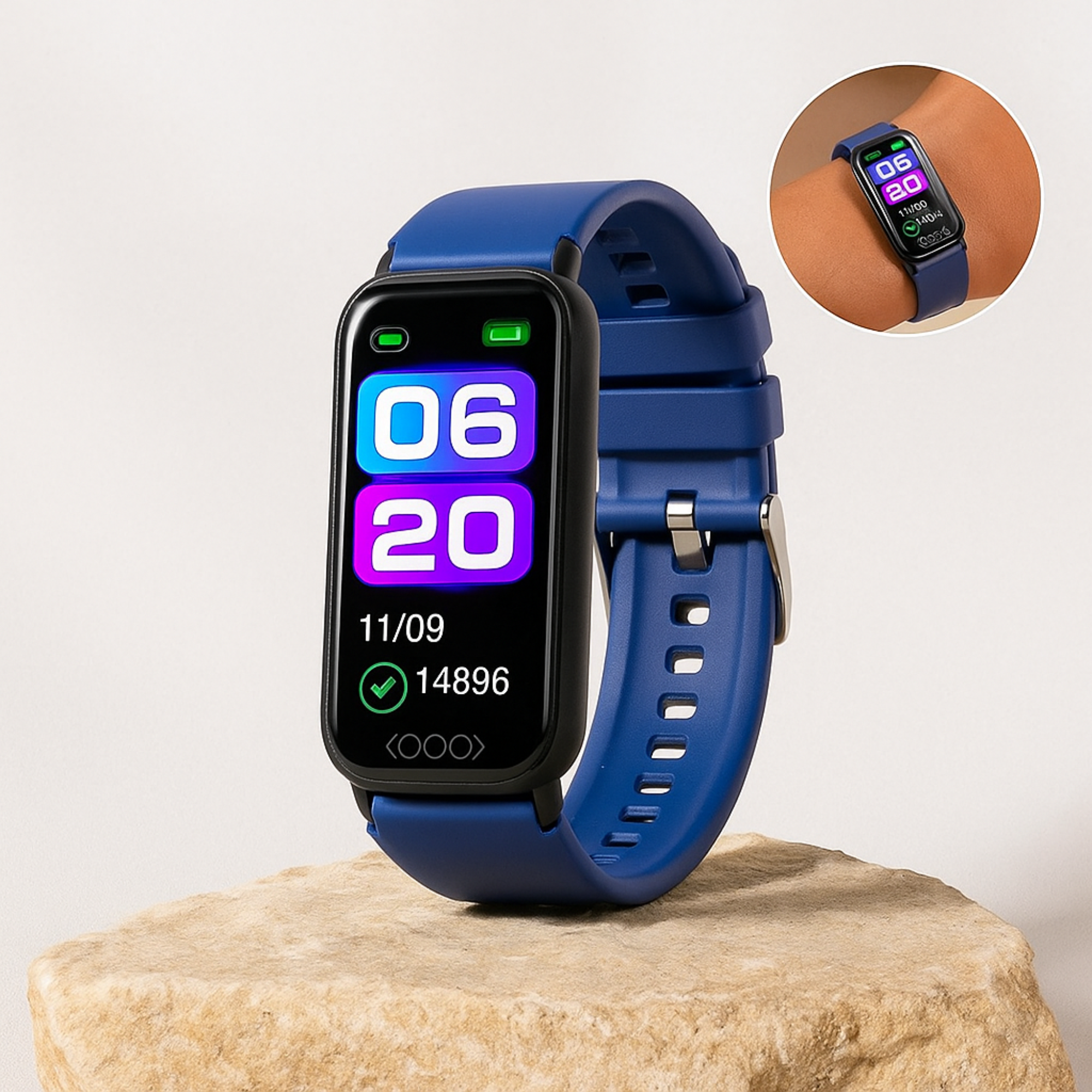 GlucoTrack – Smartwatch zur Glukose- & Blutdruckmessung | Gesundheitsuhr mit Herzfrequenz & IP68 wasserdicht | Ideal für Alltag & Senioren.
