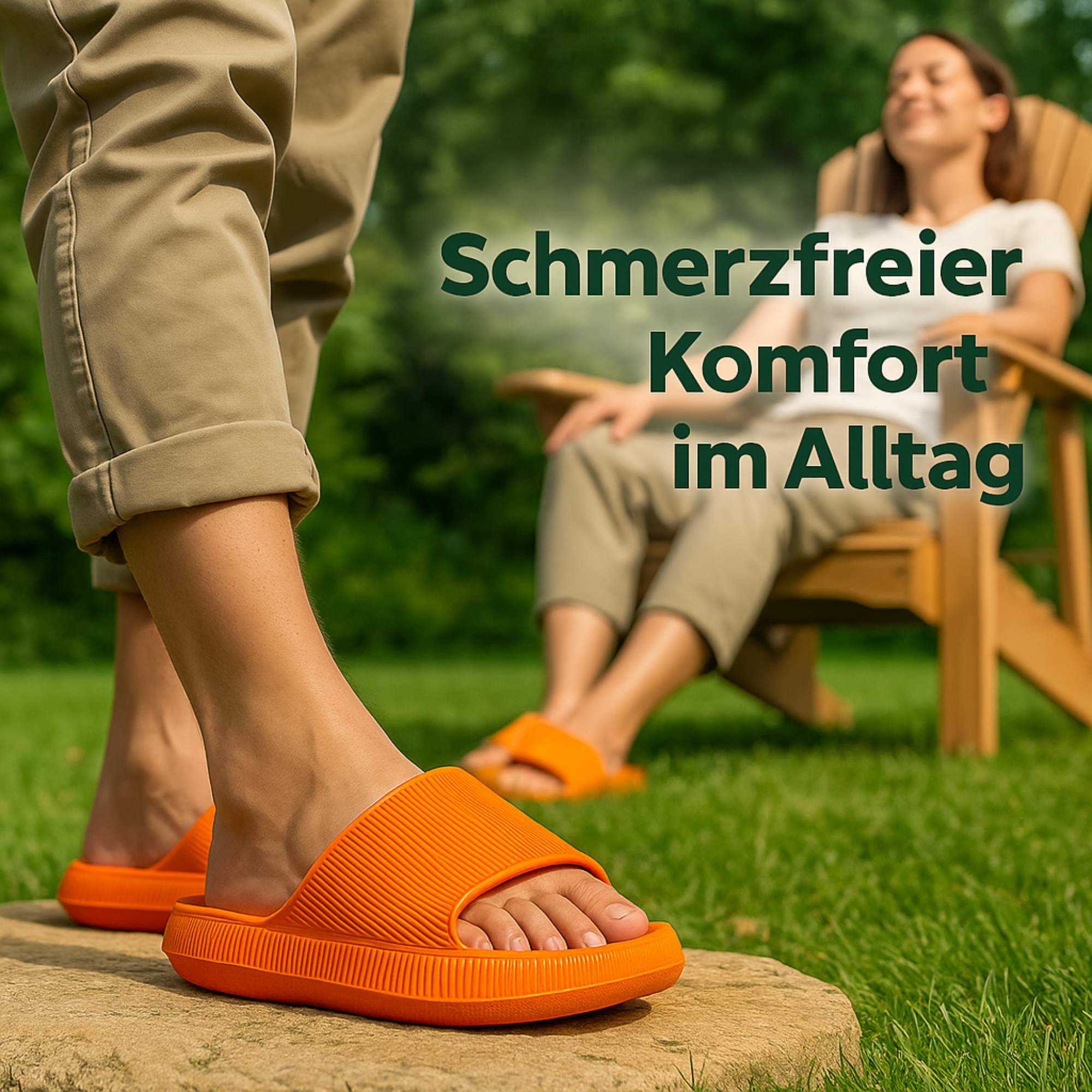 WohlTritt – Orthopädische Hausschuhe Damen & Herren | Schmerzfrei & Stoßdämpfend | Rutschfest für Alltag & Zuhause