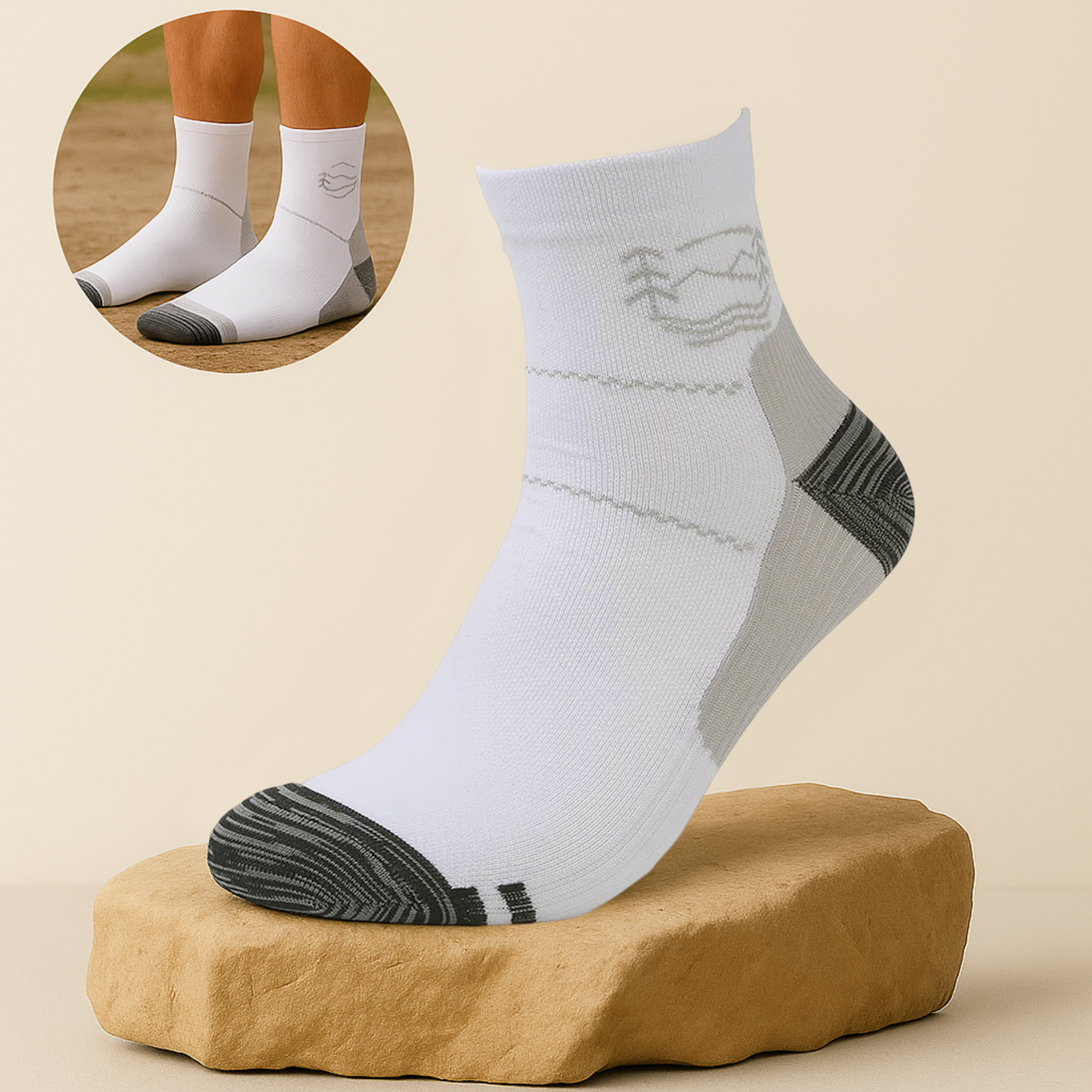 StepRelief – Orthopädische Kompressionssocken | Schmerzlinderung & Durchblutung elastisch | Alltag Beruf Reise