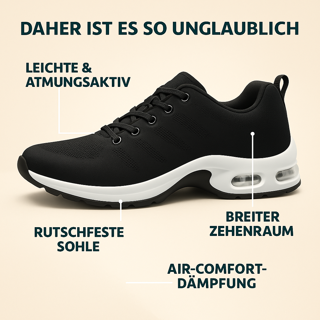 VitaSole – Orthopädische Sneaker Hallux Valgus | Schmerzfrei & Atmungsaktiv mit Dämpfung | Für Alltag, Beruf & lange Gehstrecken
