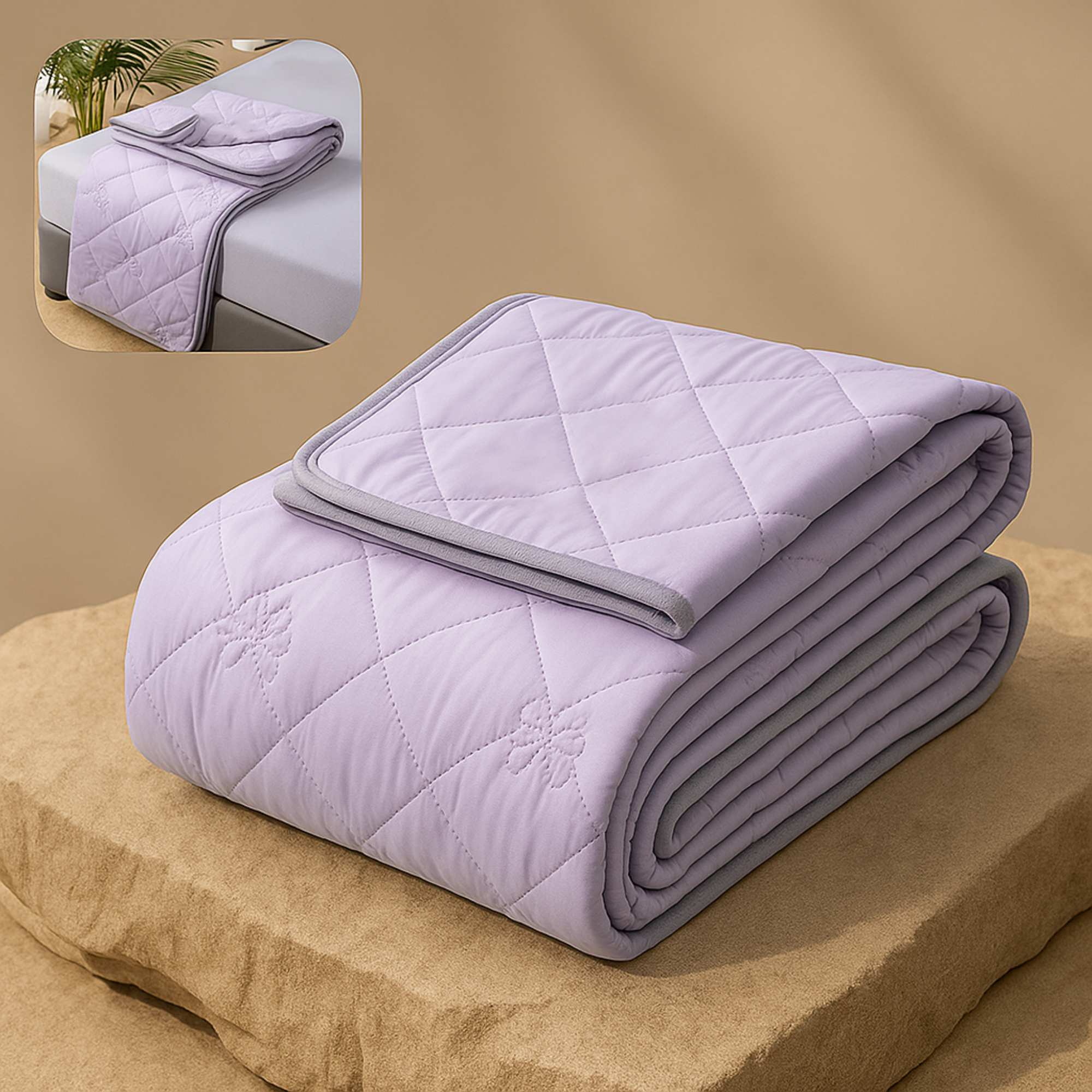 CoolNest – Kühldecke für den Sommer | 100x150 | 5 °C kühler & atmungsaktiv | Gegen Schwitzen beim Schlafen.