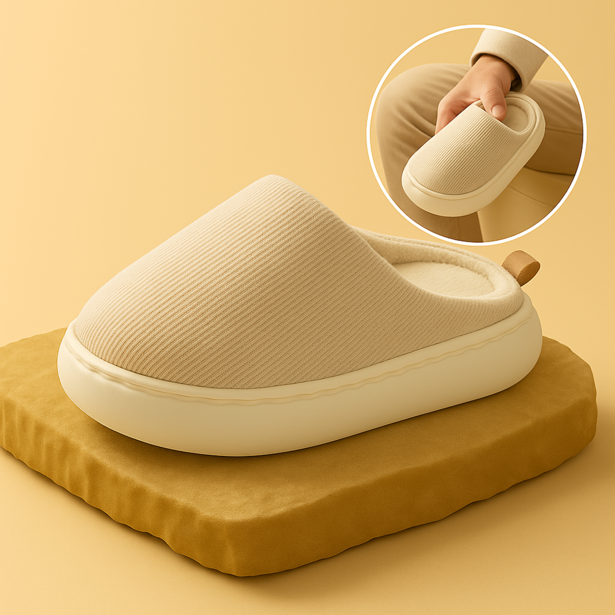 OrthoSlip – orthopädische Hausschuhe | rutschfest & gefüttert atmungsaktiv | Fußkomfort für Zuhause