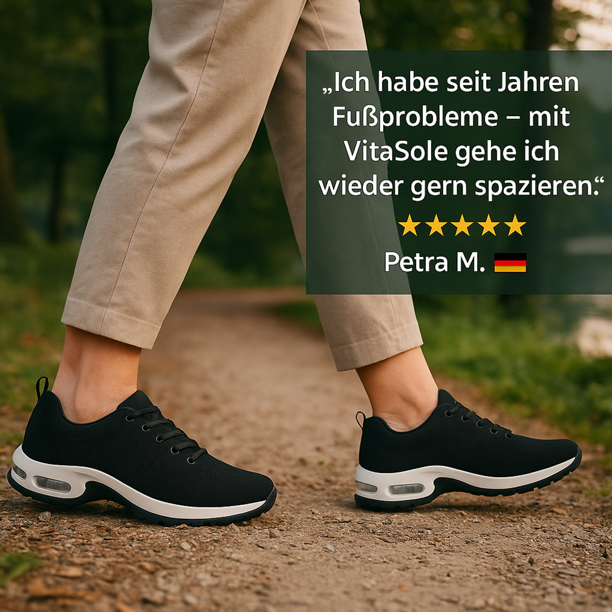 VitaSole – Orthopädische Sneaker Hallux Valgus | Schmerzfrei & Atmungsaktiv mit Dämpfung | Für Alltag, Beruf & lange Gehstrecken