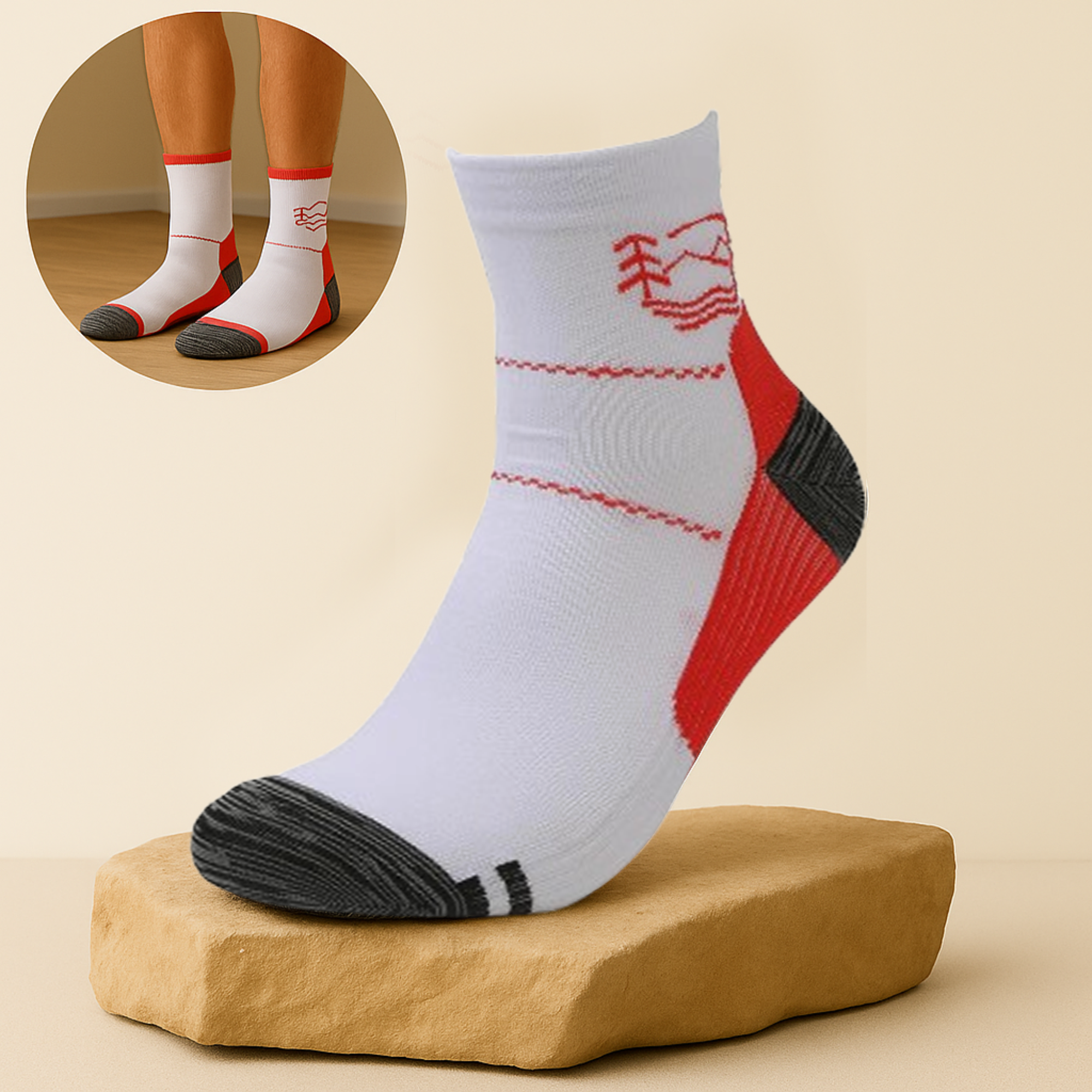 StepRelief – Orthopädische Kompressionssocken | Schmerzlinderung & Durchblutung elastisch | Alltag Beruf Reise