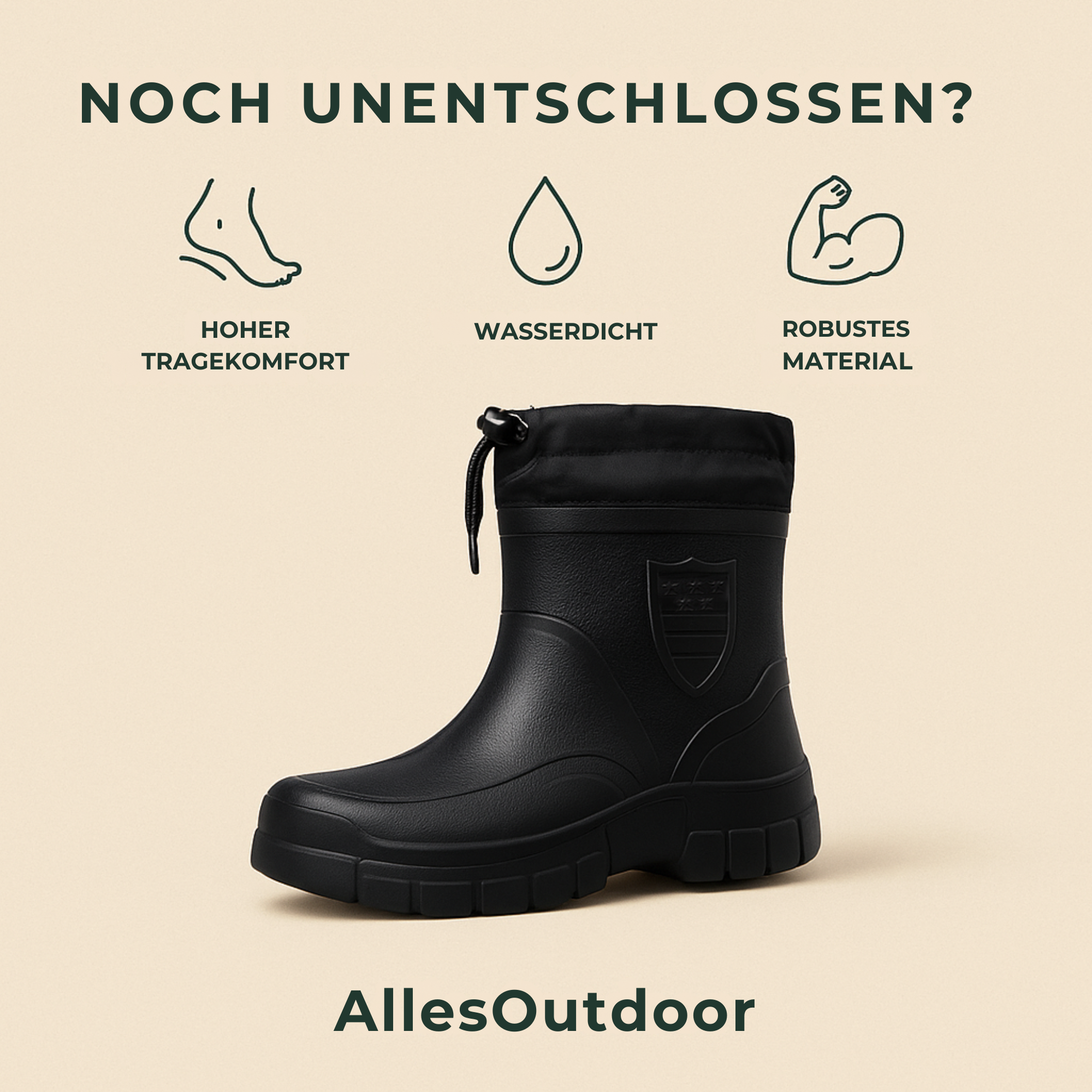 RainMate – Thermo Regenstiefel | rutschfest Thermo‑Futter | Outdoor Damen