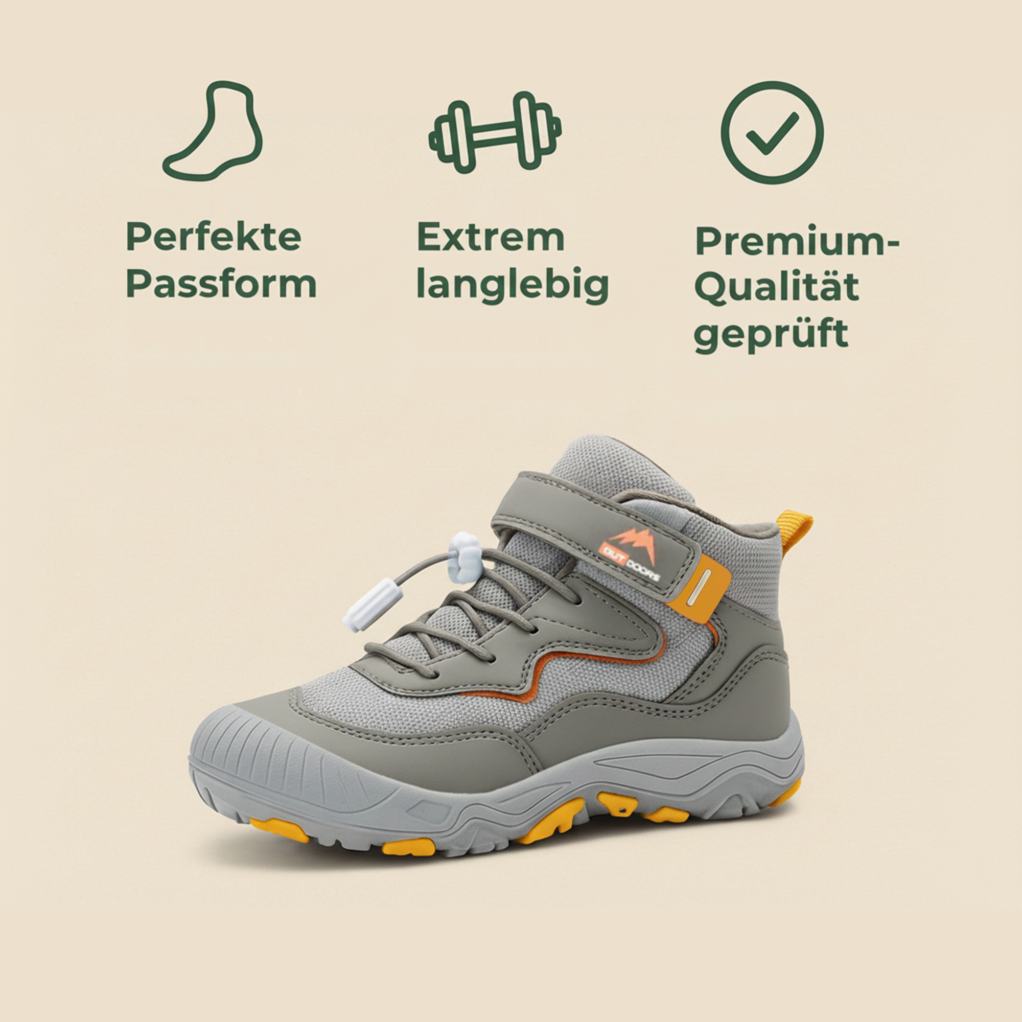 KinderFlex – wasserfeste Kinder Barfußschuhe | ultra weiches Innenfutter rutschfest | im Winter für aktive Kinder