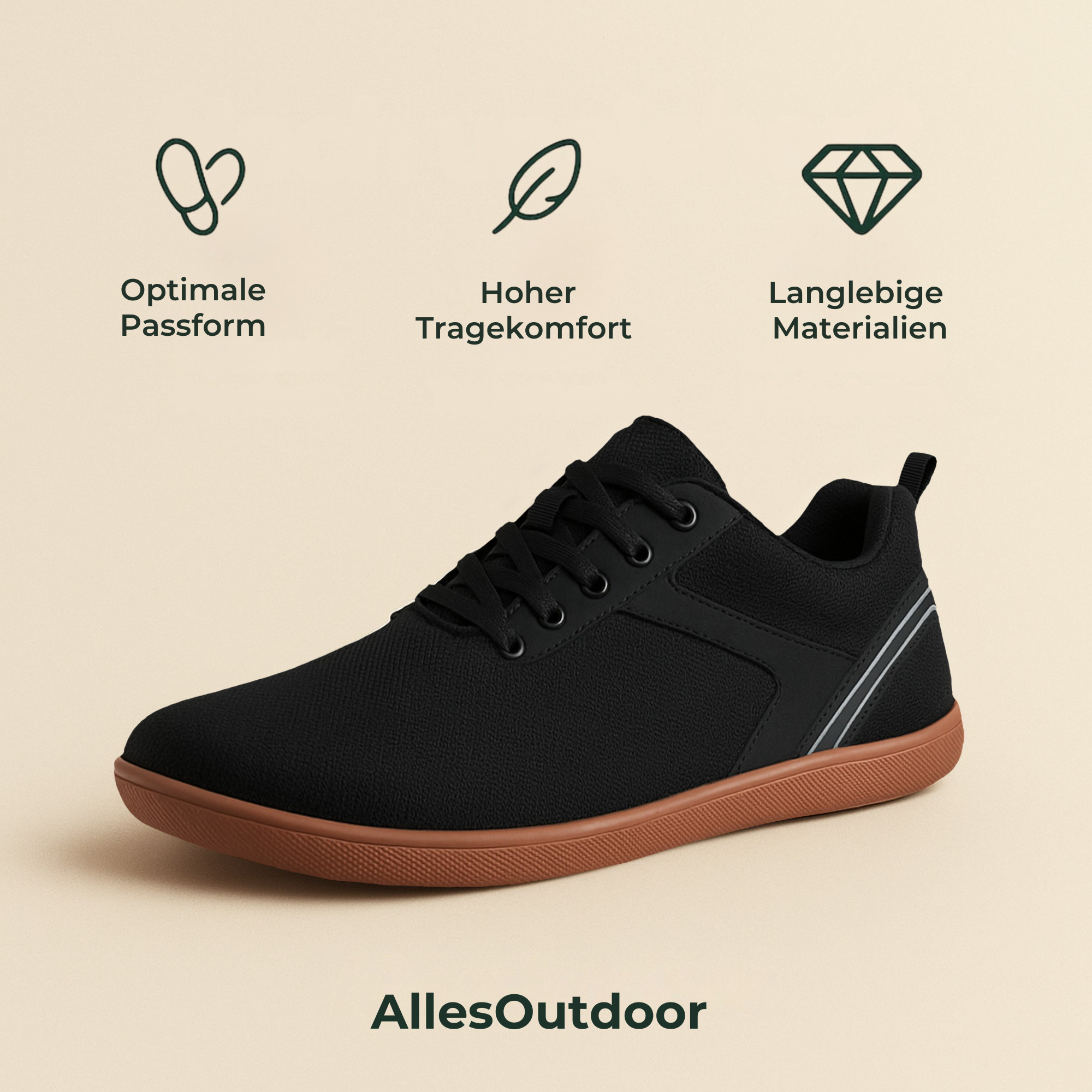 BalanceStep – Barfußschuhe Alltag | Nullabsatz & breite Zehenbox | Atmungsaktiv rutschfest | für schmerzfreies Gehen