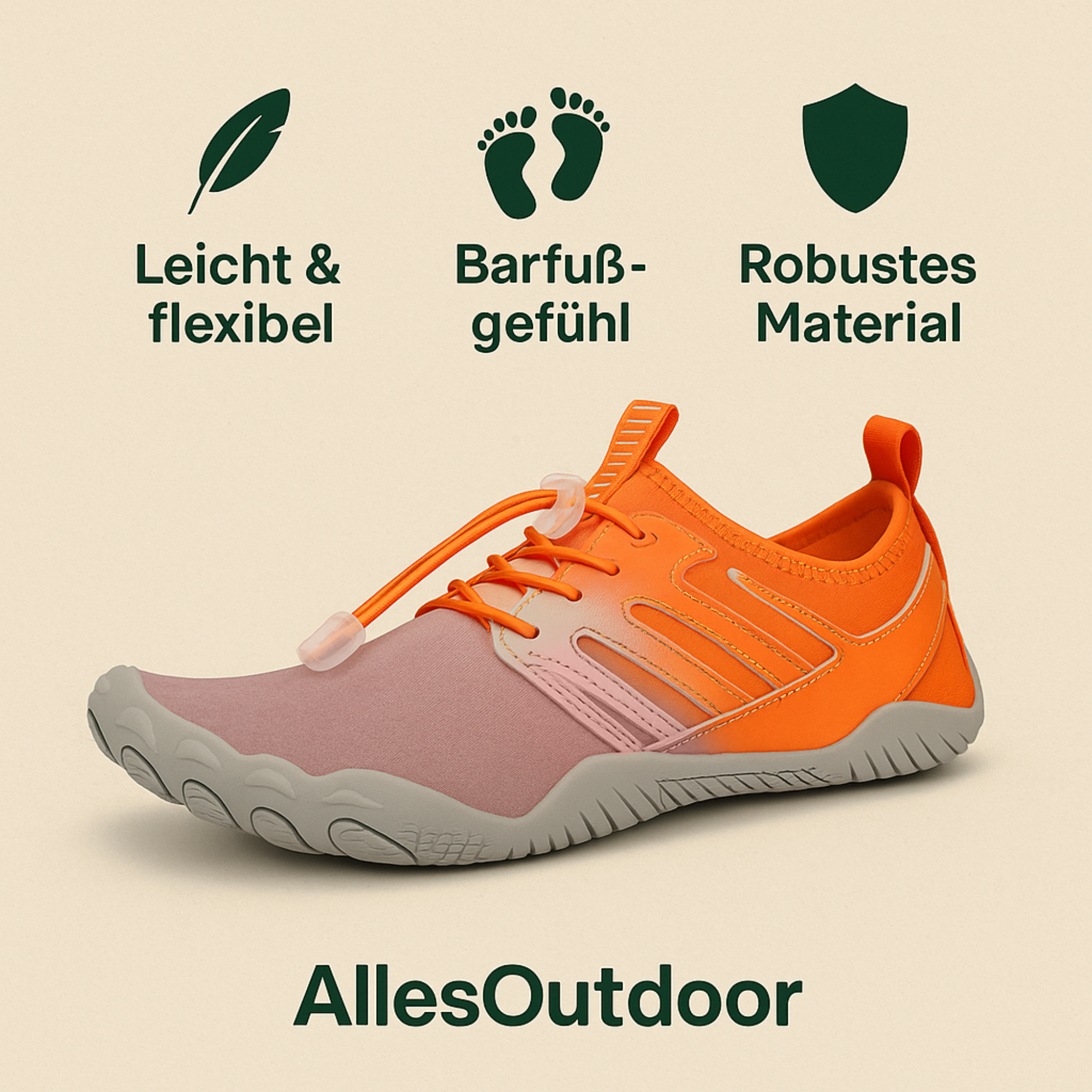 FlexPro – Barfußschuhe Herren & Damen | Flexibel & gelenkschonend | rutschfeste 4 mm Sohle | Alltag, Training & Sport