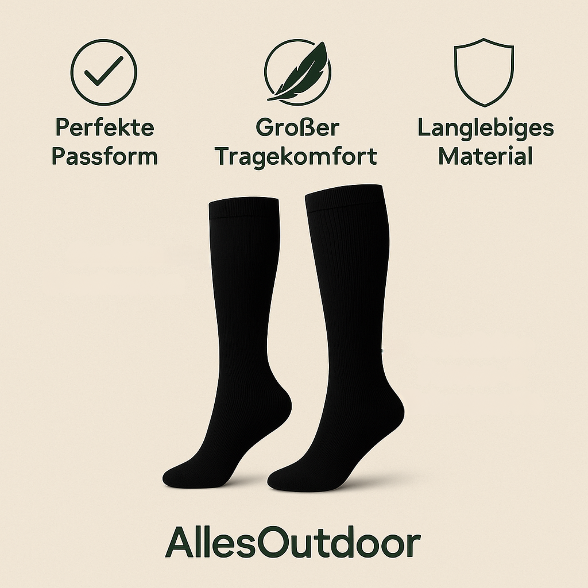 VenoFit – Kompressionssocken gegen Schmerzen | Atmungsaktiv & elastisch | Für Sport, Reisen & lange Arbeitstag