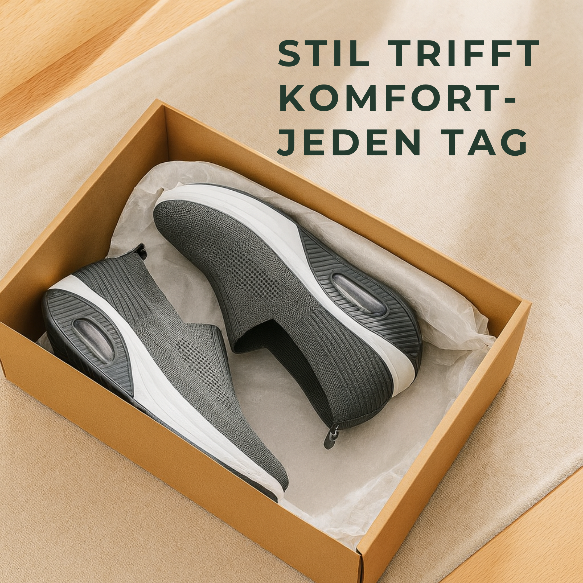 OrthoFit – Fußschmerz Schuhe | Dämpfung rutschfest atmungsaktiv | Alltag Damen