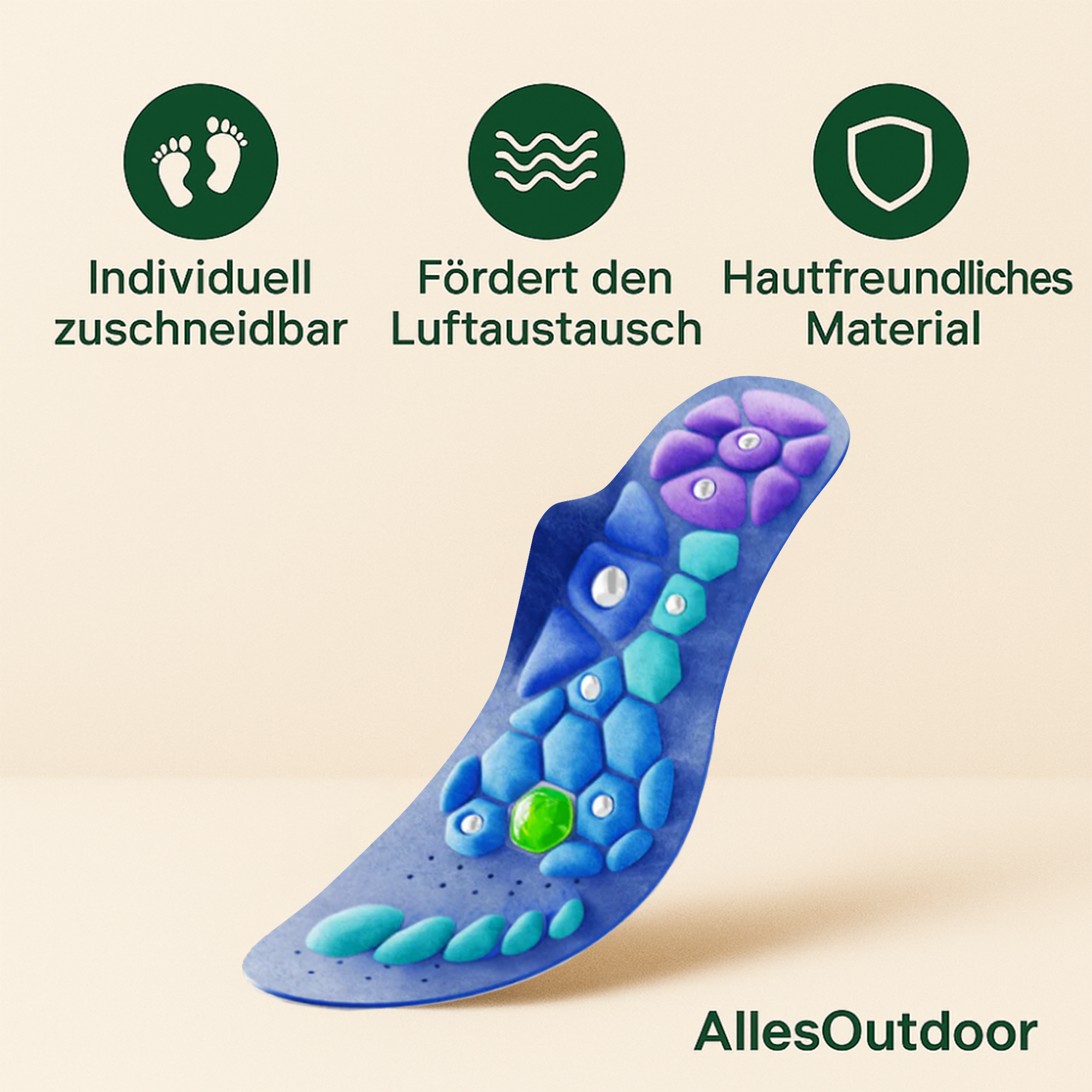 ThermoSole – Einlegesohlen zur Fettverbrennung | Regt Stoffwechsel an & verbessert Haltung | Ergonomisch für Alltag & Beruf