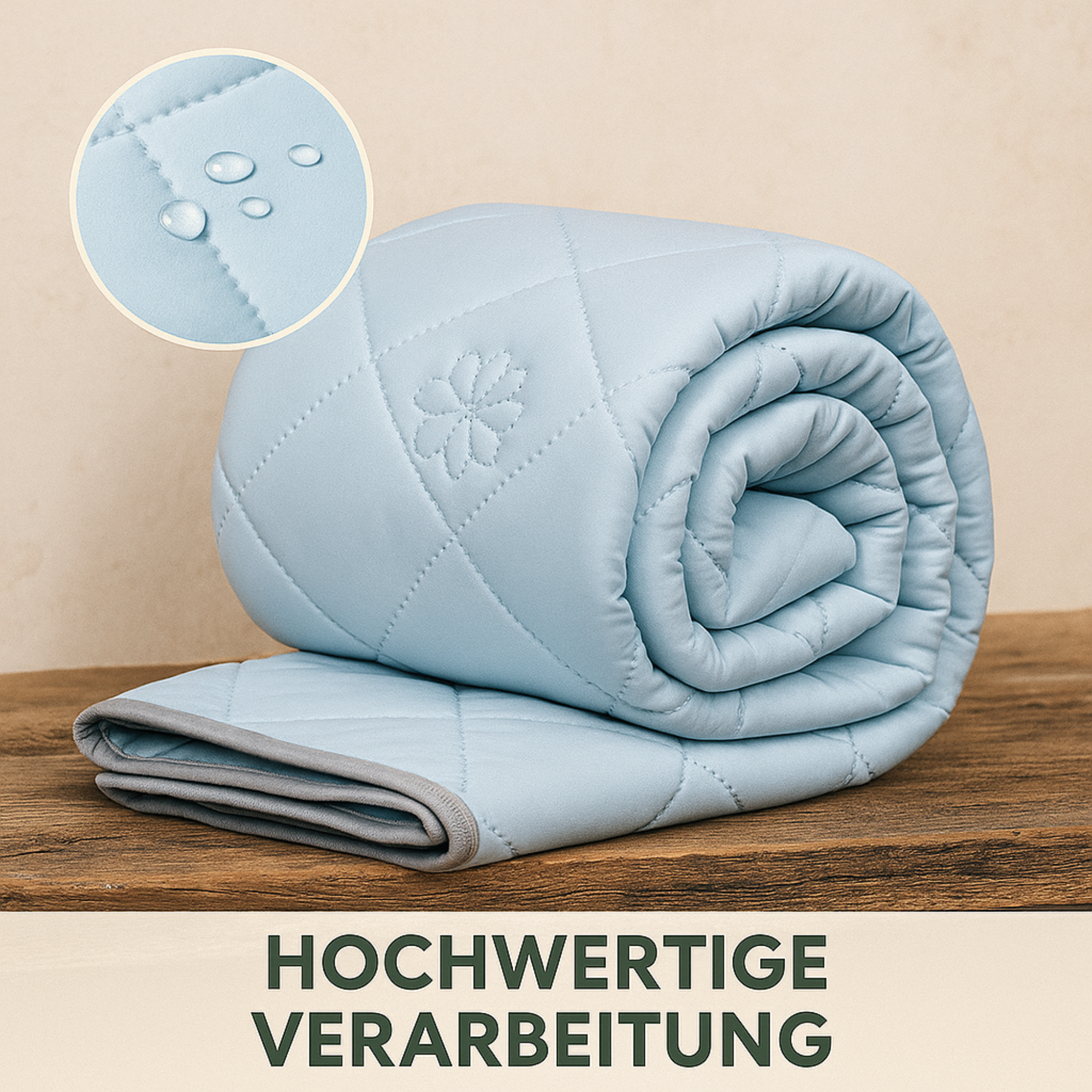 CoolNest – Kühldecke für den Sommer | 100x150 | 5 °C kühler & atmungsaktiv | Gegen Schwitzen beim Schlafen.