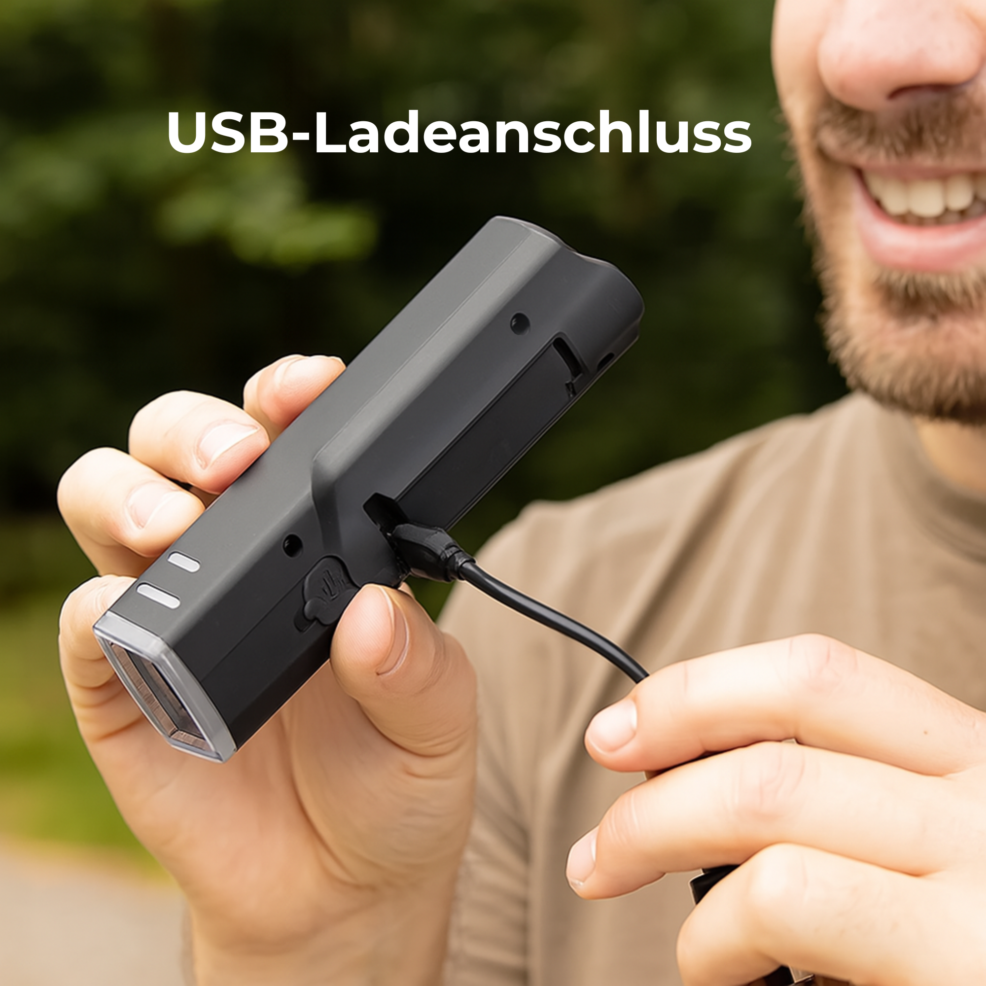 LumenPro – Fahrradlicht Frontlicht | 250 Lumen automatische Helligkeitsregelung IPX4 | Pendler & Alltag