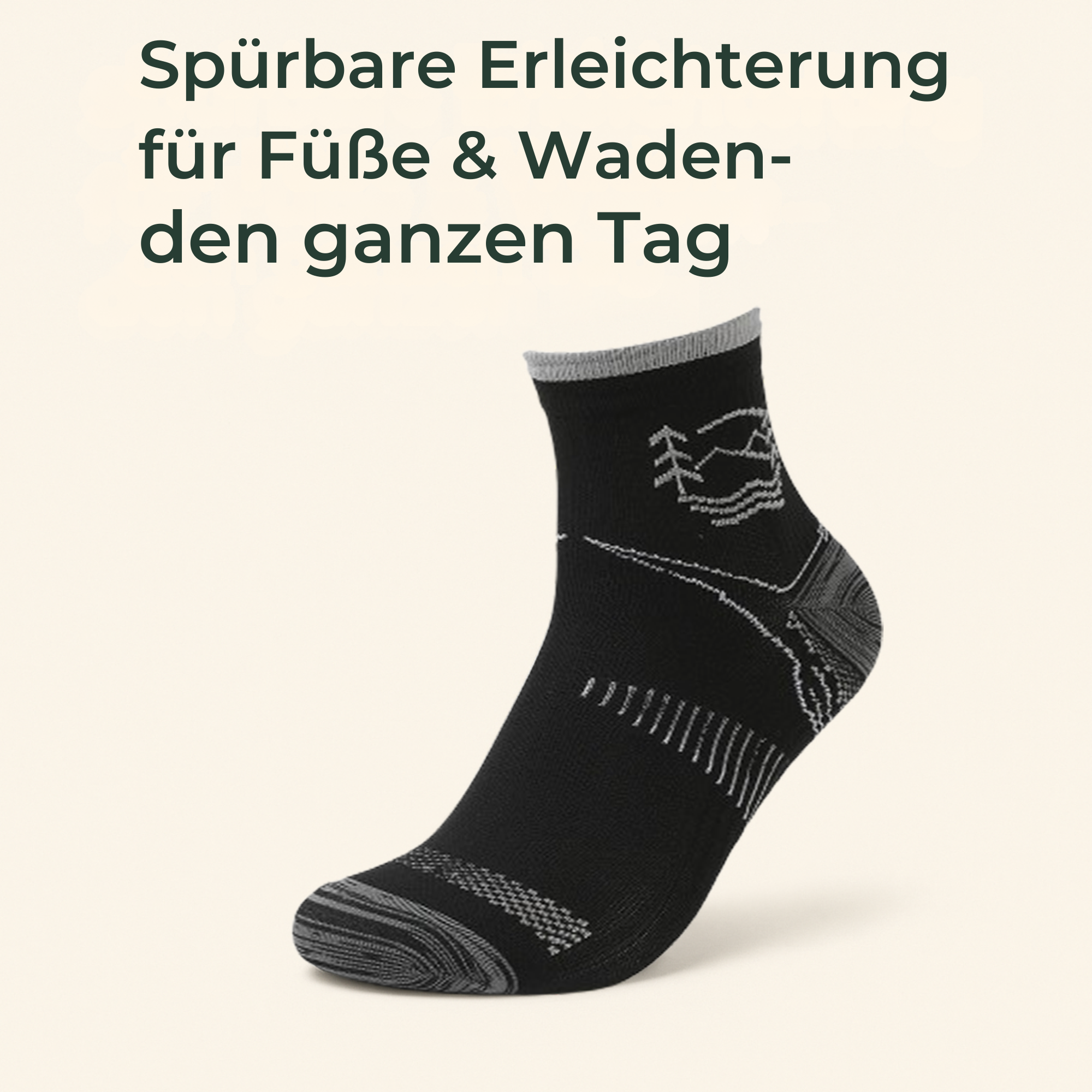 StepRelief – Orthopädische Kompressionssocken | Schmerzlinderung & Durchblutung elastisch | Alltag Beruf Reise