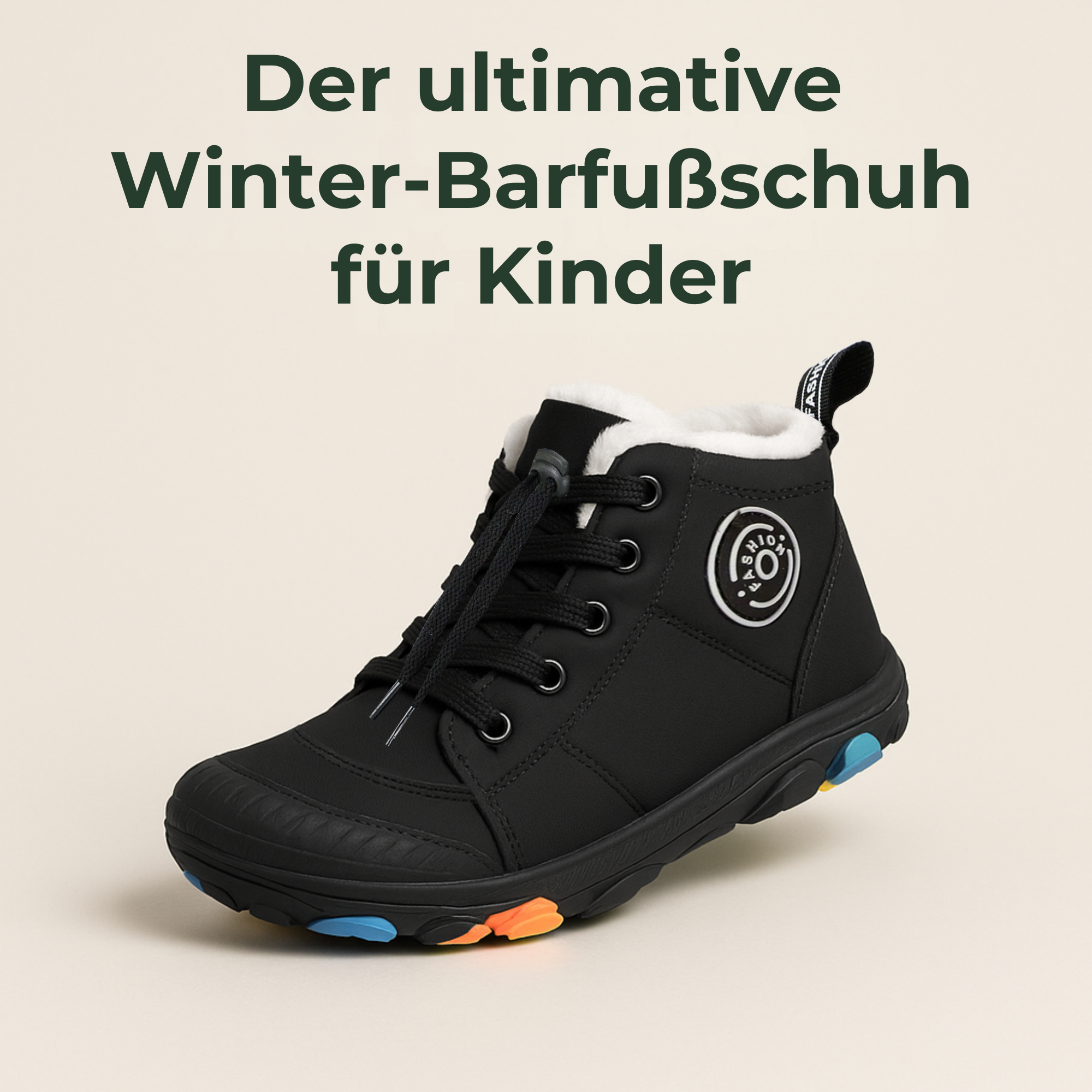 SnowStep – Barfußschuhe Winter | 100 % wasserdicht warm & rutschfest | Kinder Outdoor