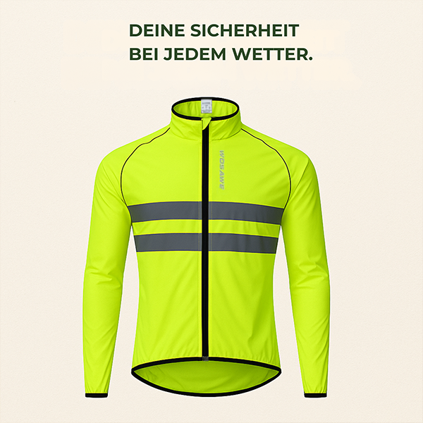 AlpenDry – Regenjacke atmungsaktiv | ultraleicht winddicht reflektierend | Wandern & Radfahren.
