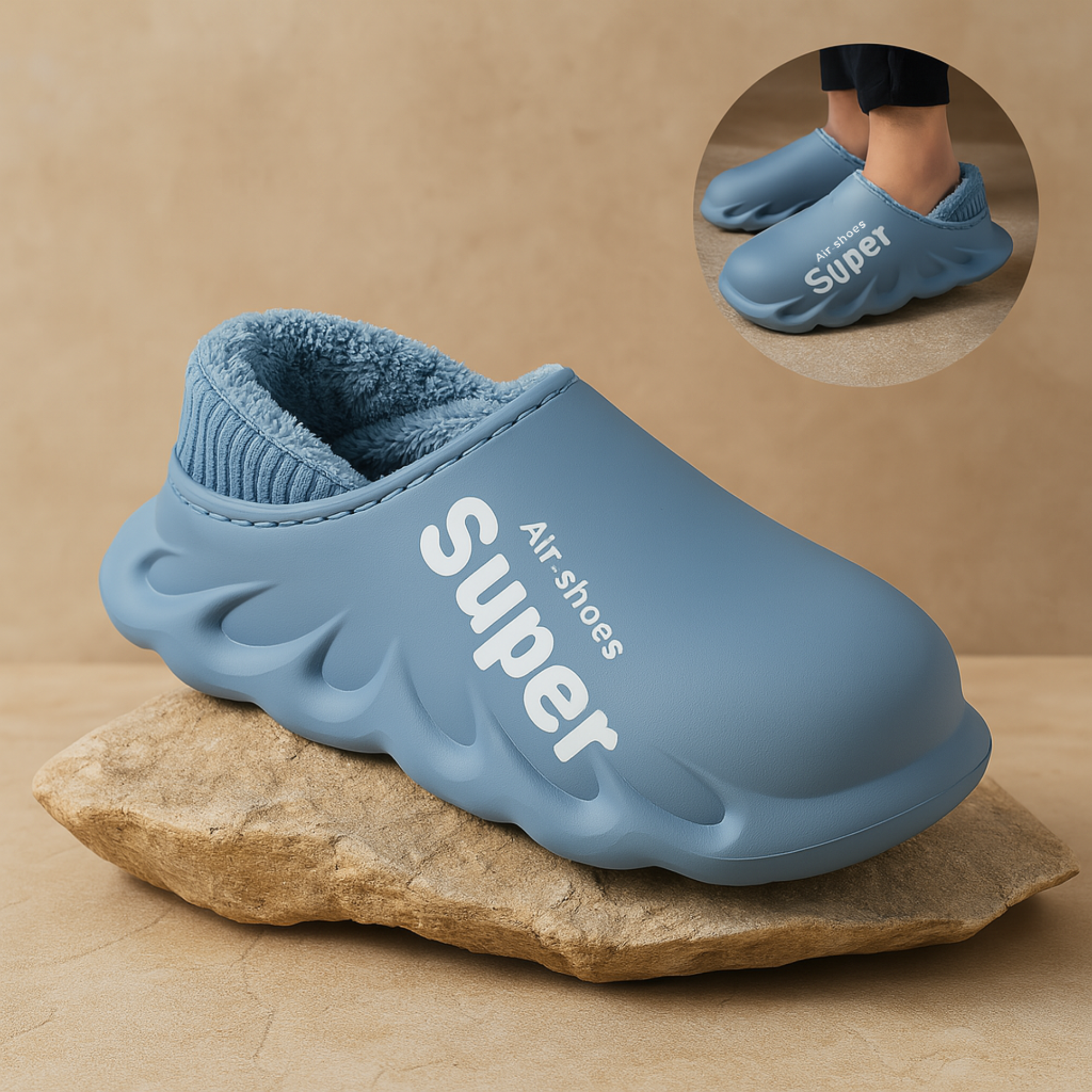SoftSlip – orthopädische Hausschuhe | Schmerzlinderung rutschfest EVA-Dämpfung | Fußschmerzen Komfort für Zuhause