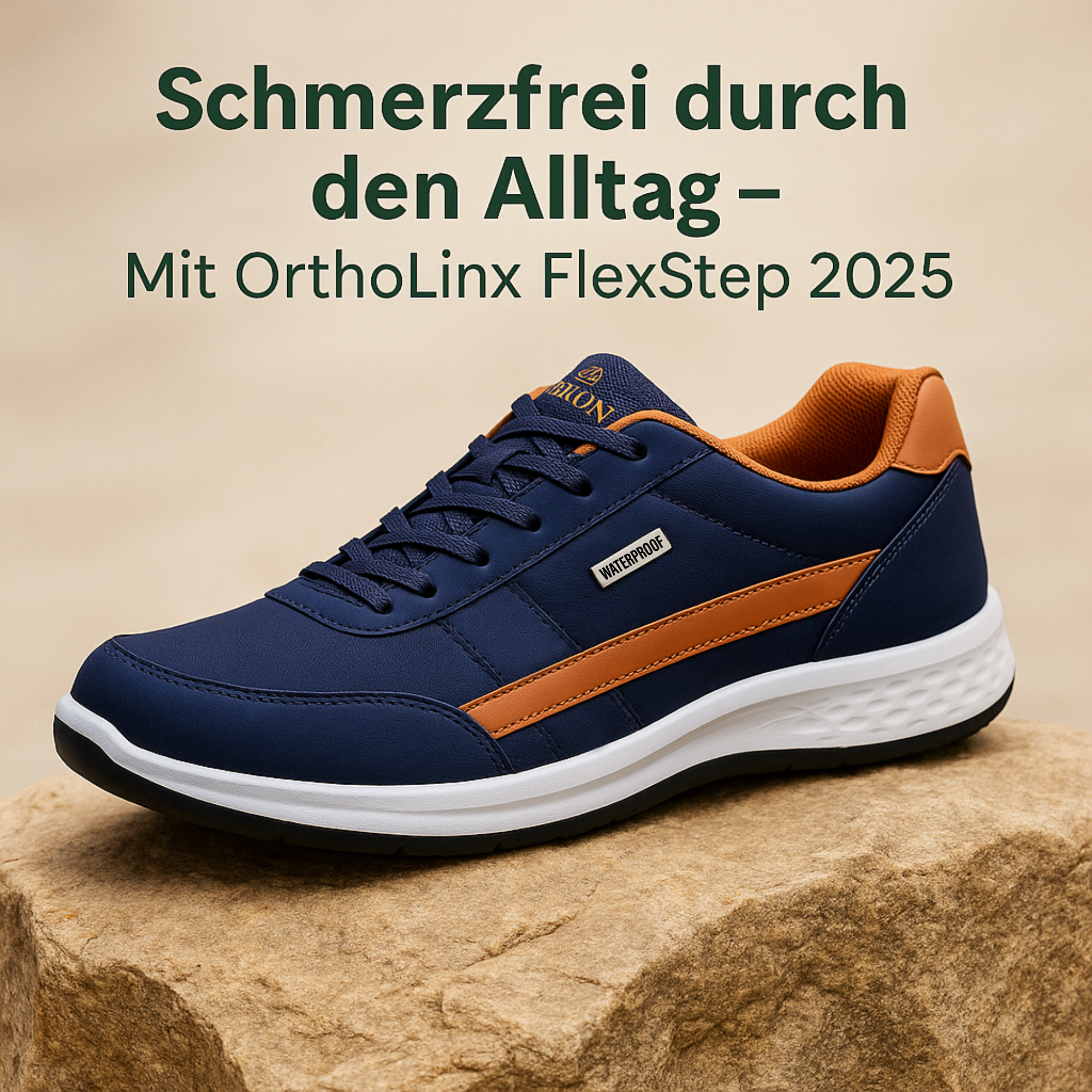 OrthoLinx – Orthopädische Komfortschuhe gegen Fersenschmerzen | Atmungsaktiv & Schmerzlindernd | Rutschfest & Gedämpft – Unisex Alltag
