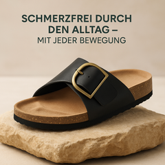 ComfoLyn – Orthopädische Damen-Sandalen | Schmerzlindernd bei Fersensporn & Plantarfasziitis | Rutschfest & Atmungsaktiv.