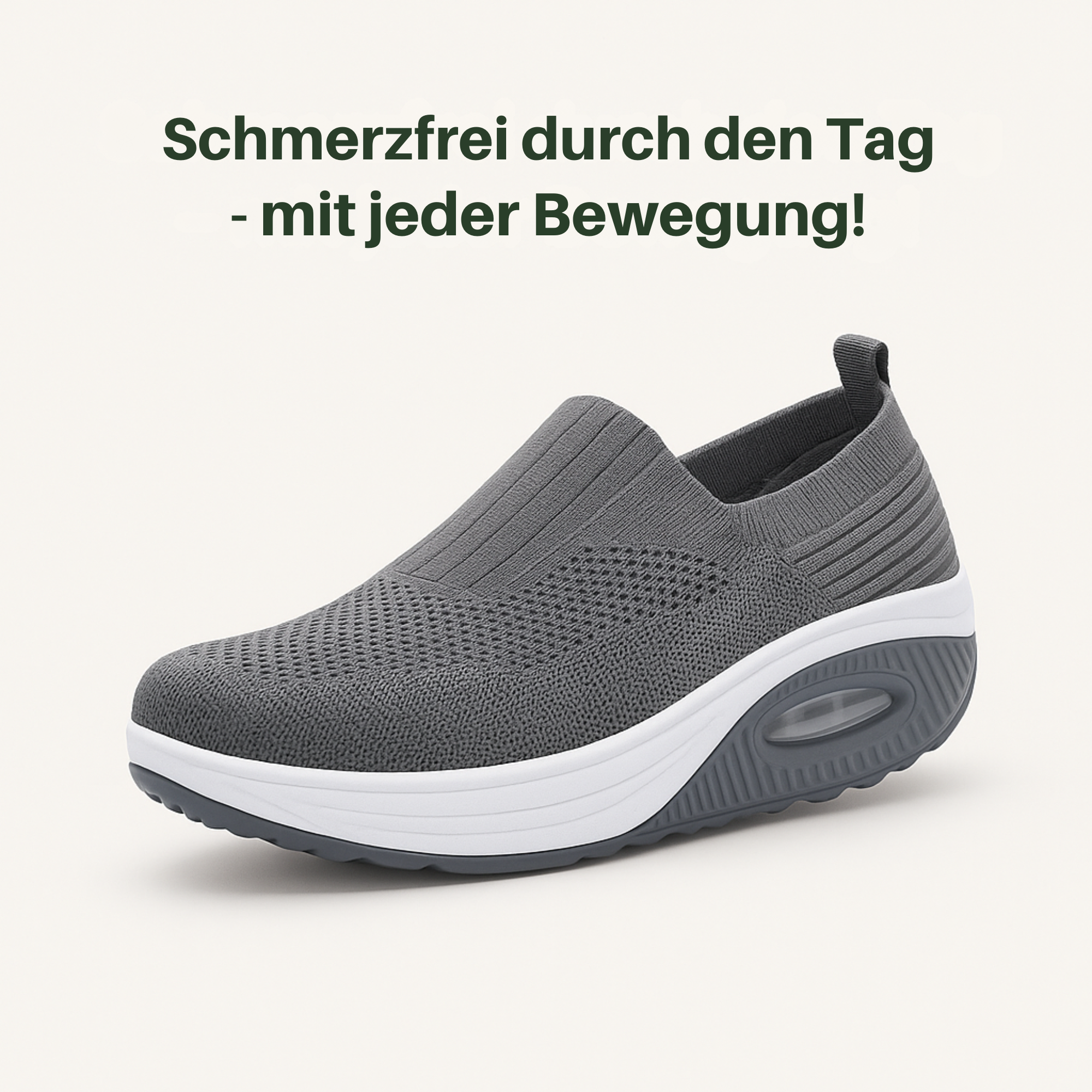 OrthoFit – Fußschmerz Schuhe | Dämpfung rutschfest atmungsaktiv | Alltag Damen