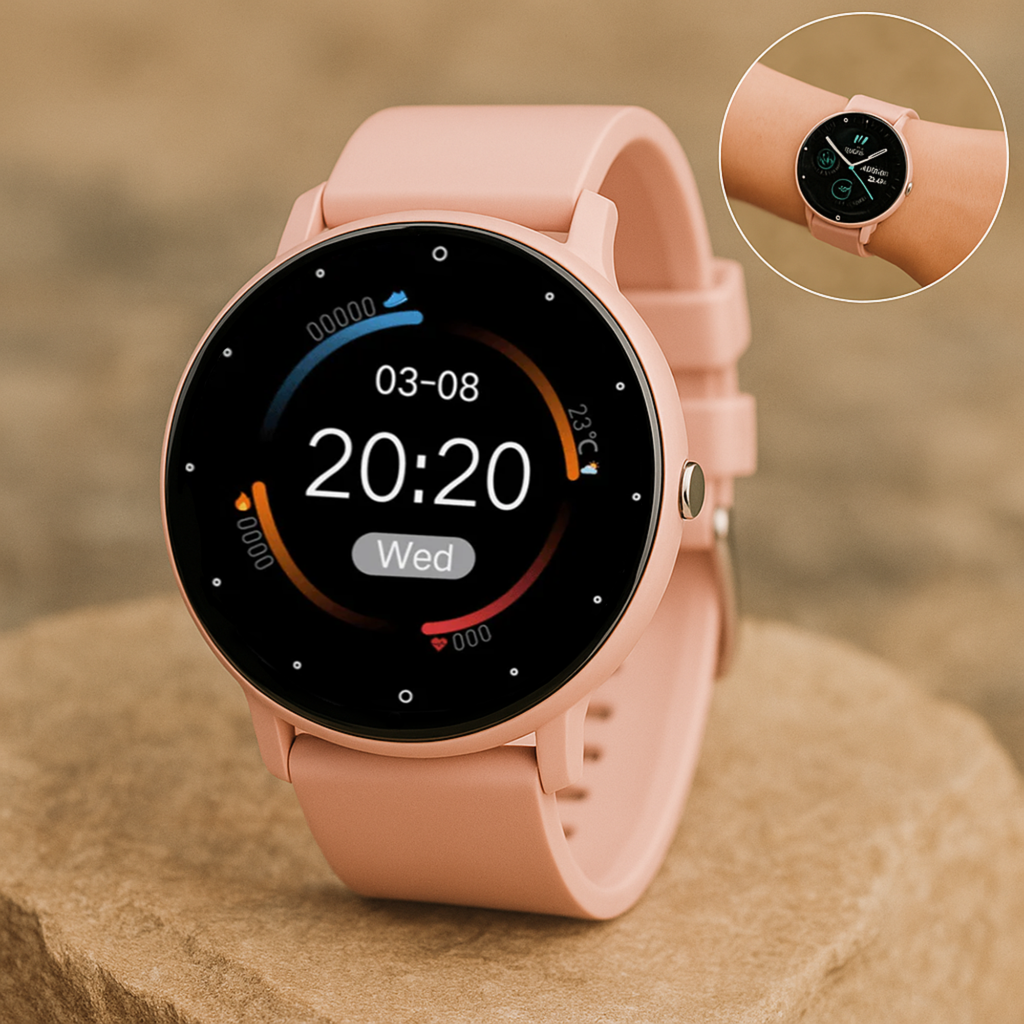 Mediwatch – Smartwatch Blutdruckmessung | Herzfrequenz & Vitaldaten IP67 wasserresistent | für Gesundheit & Sport