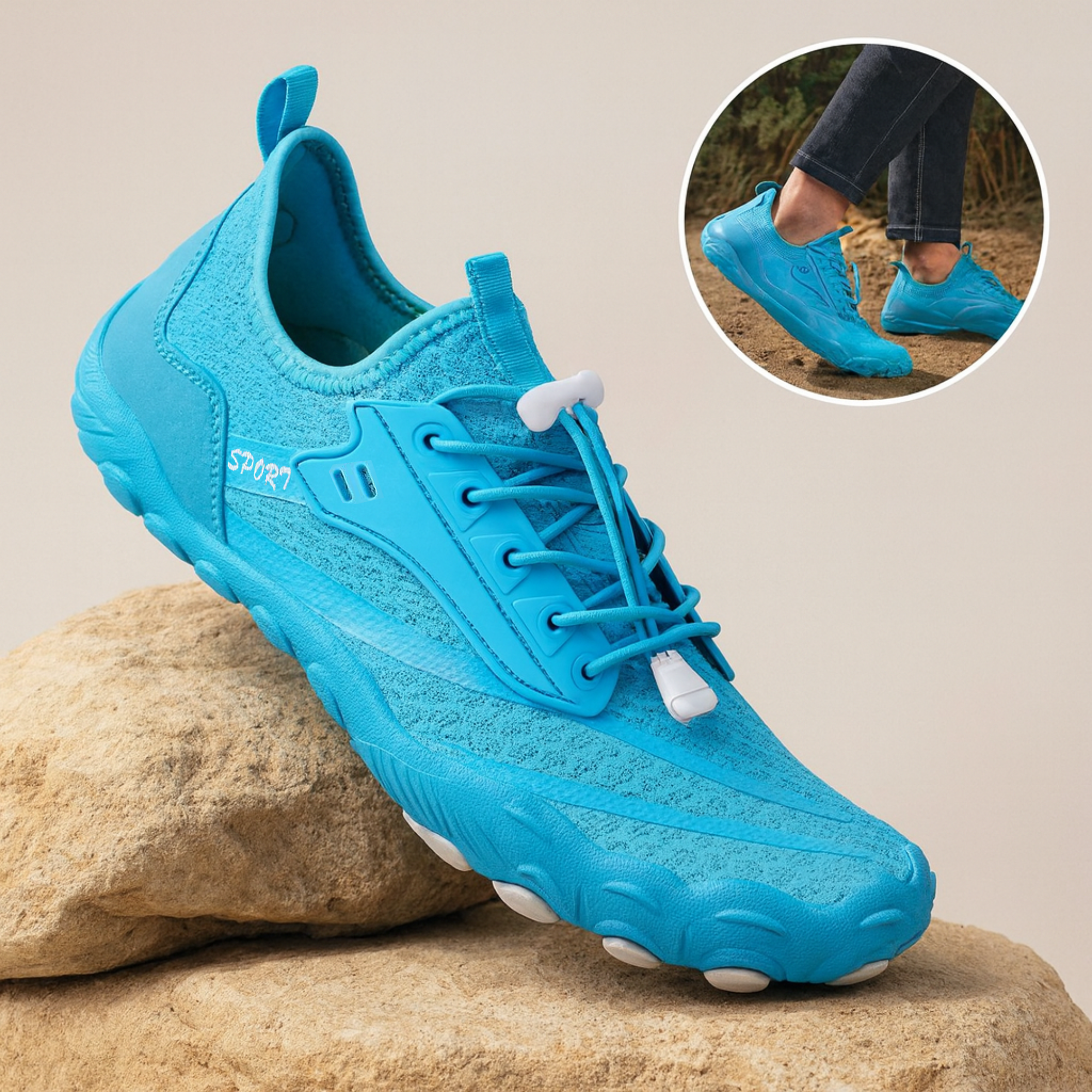 FlexSole – Barfußschuhe | Schmerzlinderung Flexible Sohle | Alltag & Orthopädische Unterstützung