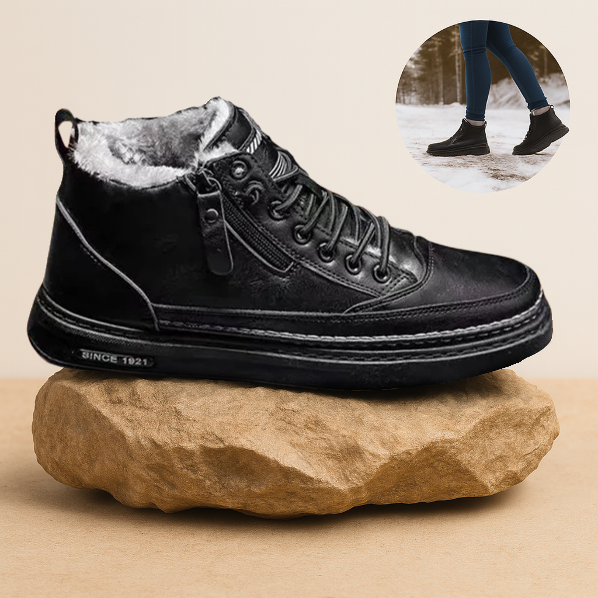 AlpinTrek – Thermo Komfortschuh | schmerzlindernd rutschfest atmungsaktiv – Winter Alltag & Outdoor.