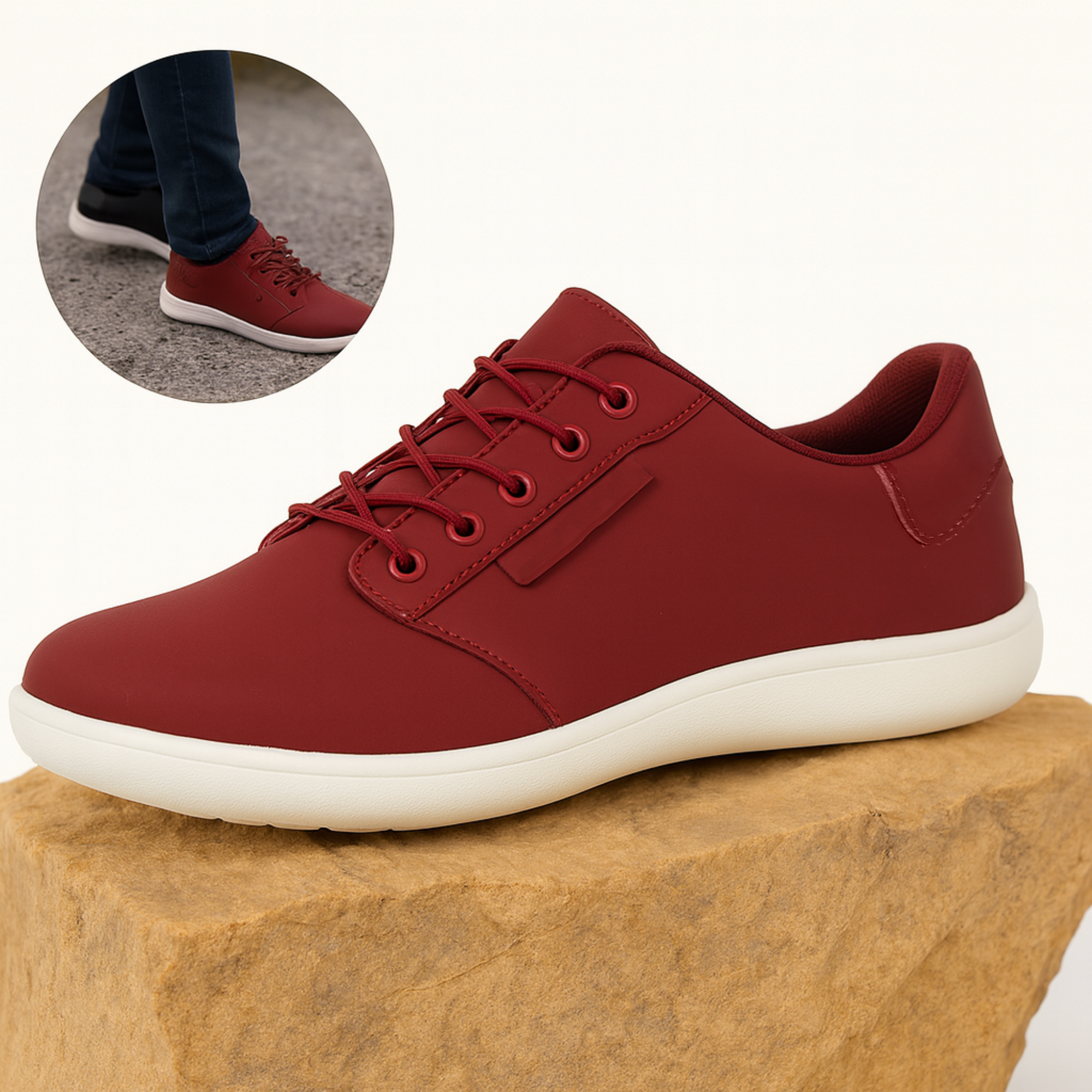 OrthoSneak – Orthopädische Barfuß Sneaker | Breite Zehenbox & flexible Sohle | Komfort für Damen & Herren