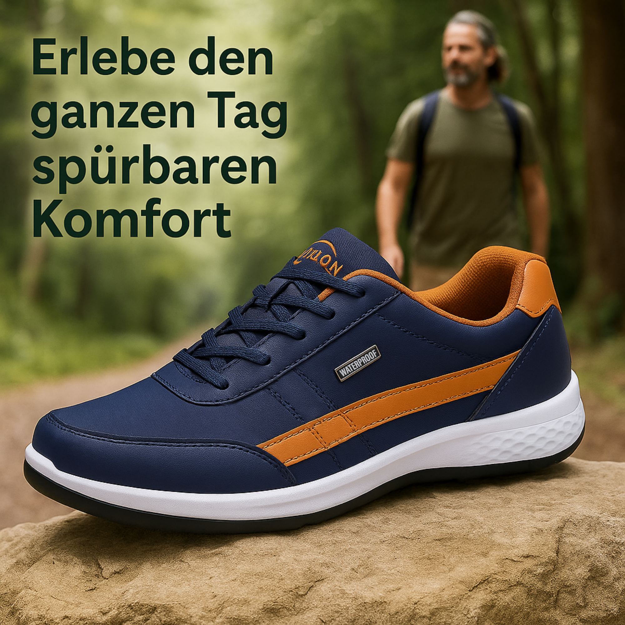 OrthoLinx – Orthopädische Komfortschuhe gegen Fersenschmerzen | Atmungsaktiv & Schmerzlindernd | Rutschfest & Gedämpft – Unisex Alltag