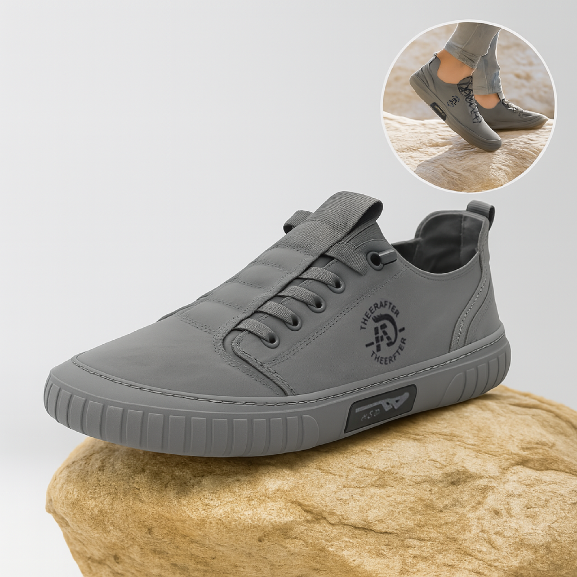 Barfino – Orthopädische Barfußschuhe Herren gegen Fußschmerzen | Atmungsaktiv & Rutschfest | Für Alltag & lange Spaziergänge.