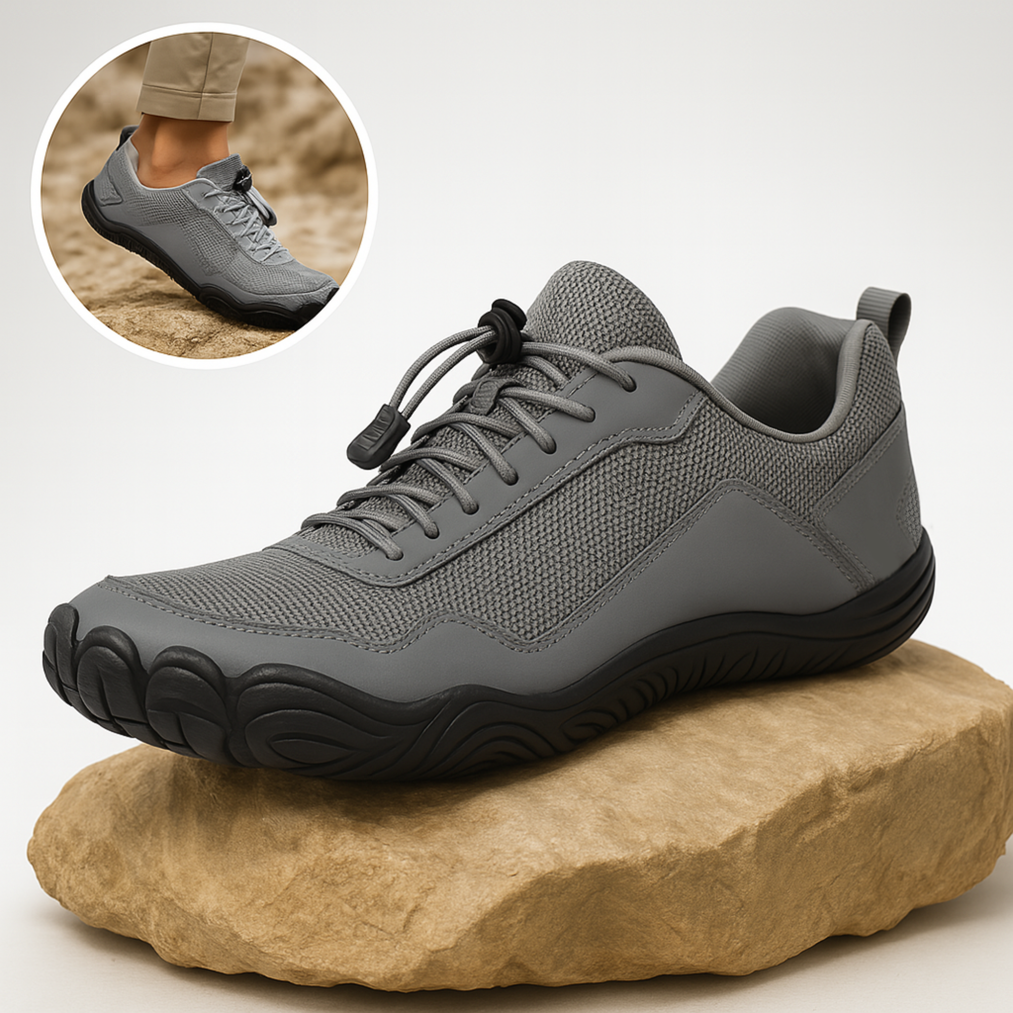 OrthoCare – Barfußschuh | orthopädisch schmerzlindernd wasserdicht rutschfest | breiter Zehenraum für Alltag & Gesundheit.