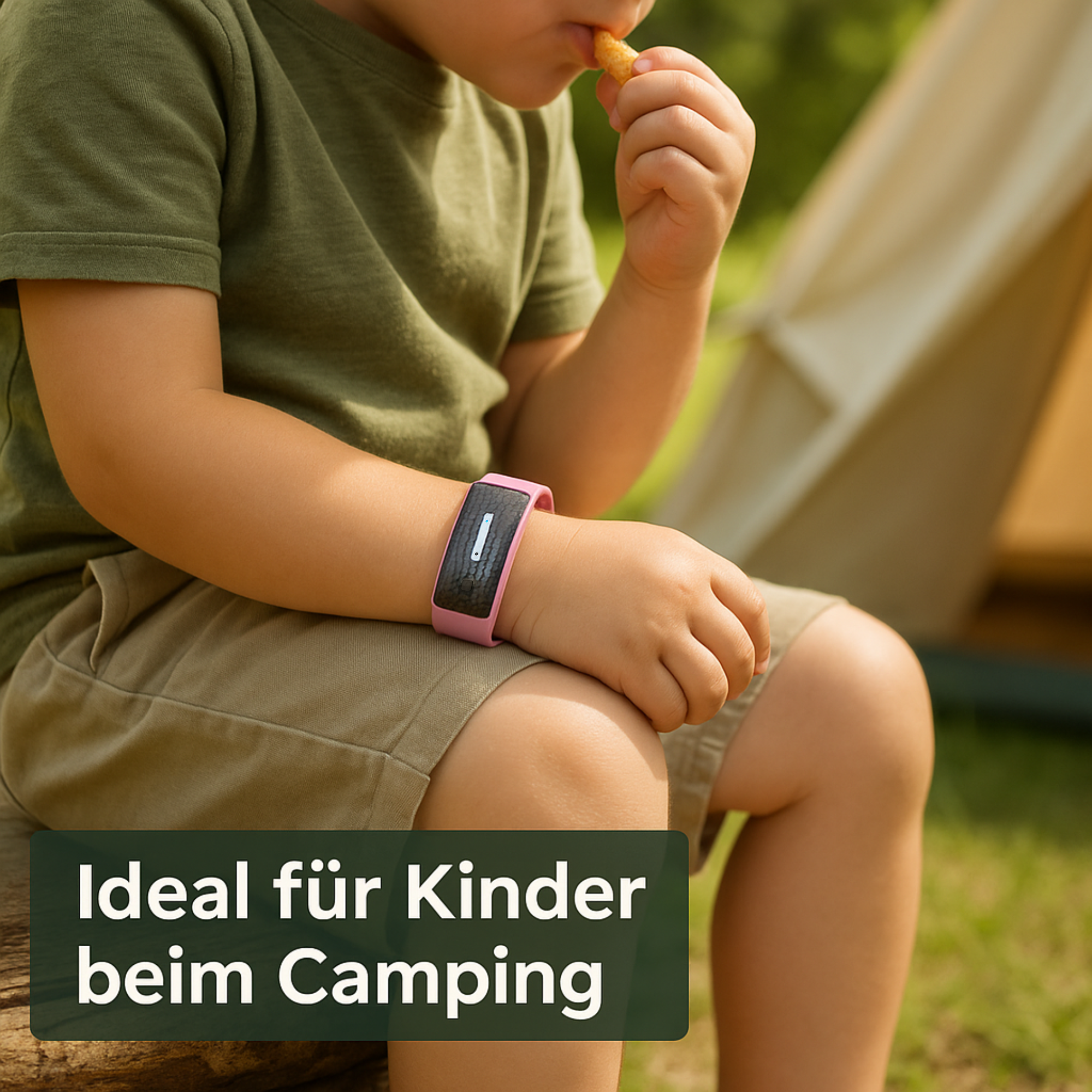 BuzzGuard – Mückenschutz Armband Ultraschall | Wiederaufladbar & Chemiefrei | Für Camping, Kinder & Outdoor.
