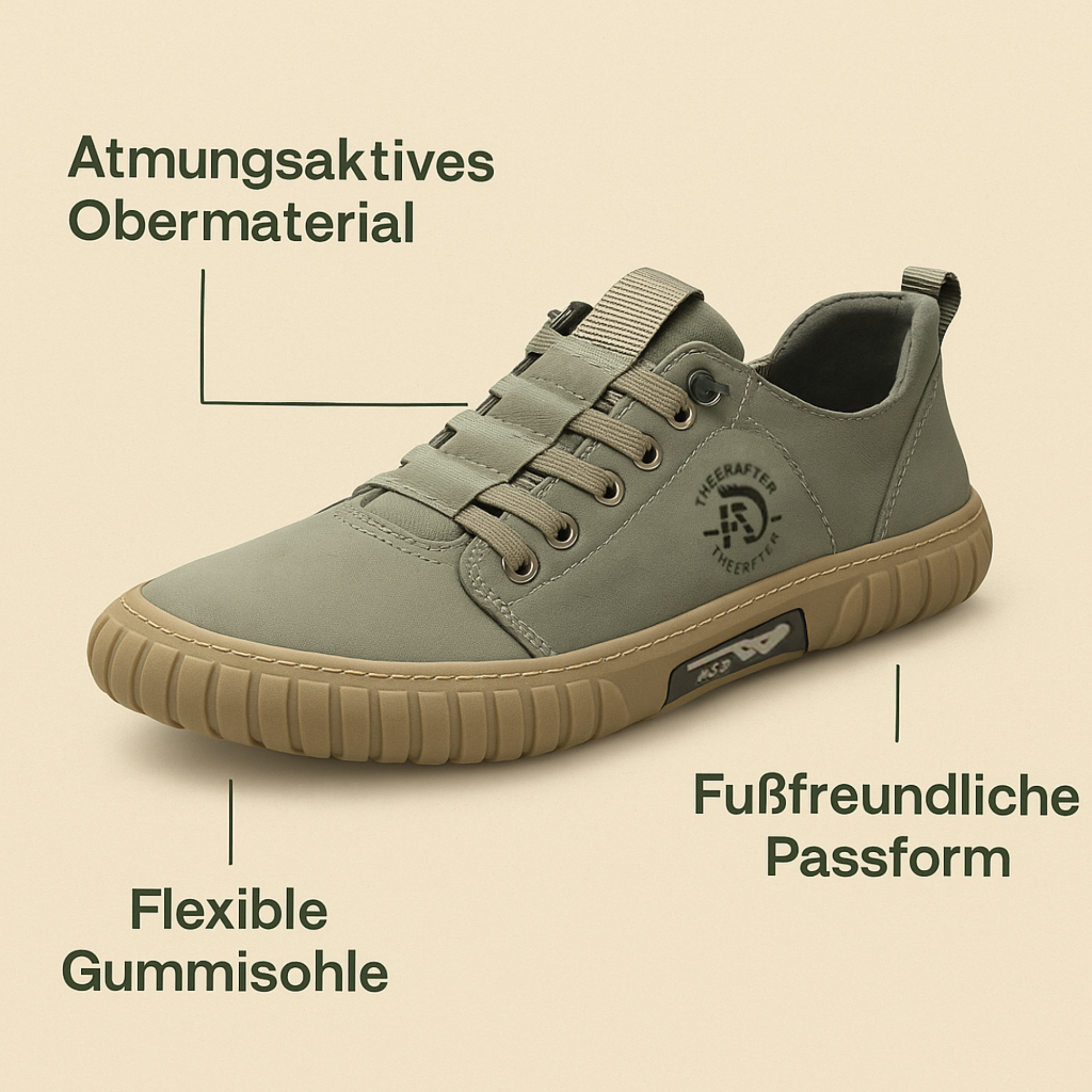 Barfino – Orthopädische Barfußschuhe Herren gegen Fußschmerzen | Atmungsaktiv & Rutschfest | Für Alltag & lange Spaziergänge.
