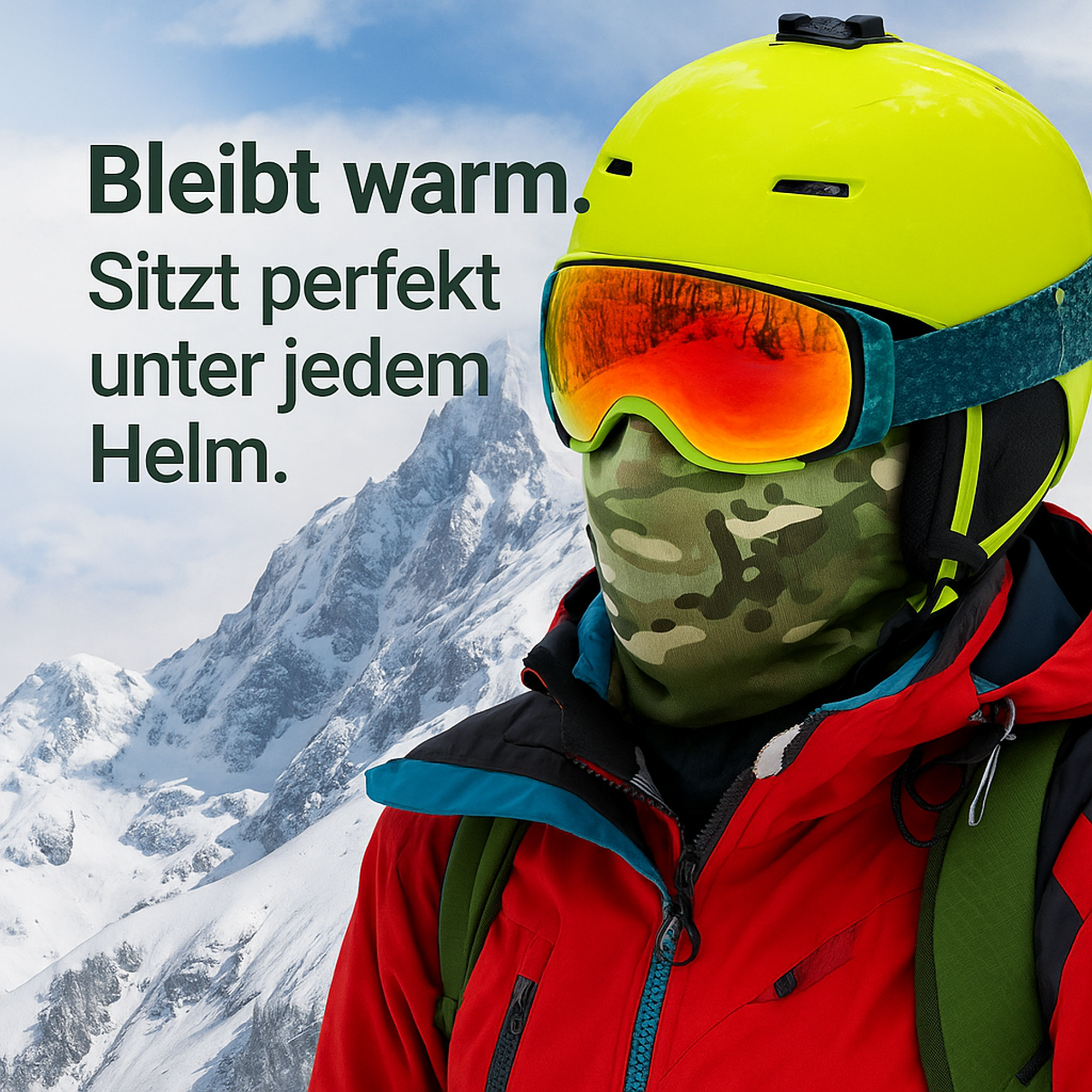 ArcticGuard – Fleece Sturmhaube | winddicht & atmungsaktiv | unisex Outdoor Kälteschutz.