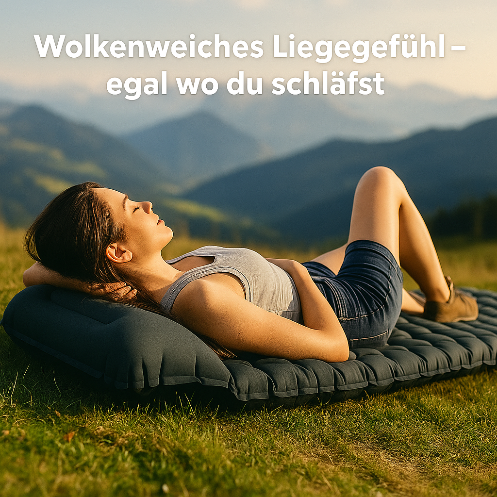 CampLeicht – ultraleichte Isomatte | selbstaufblasbar wasserdicht | Camping & Rucksackreisen.