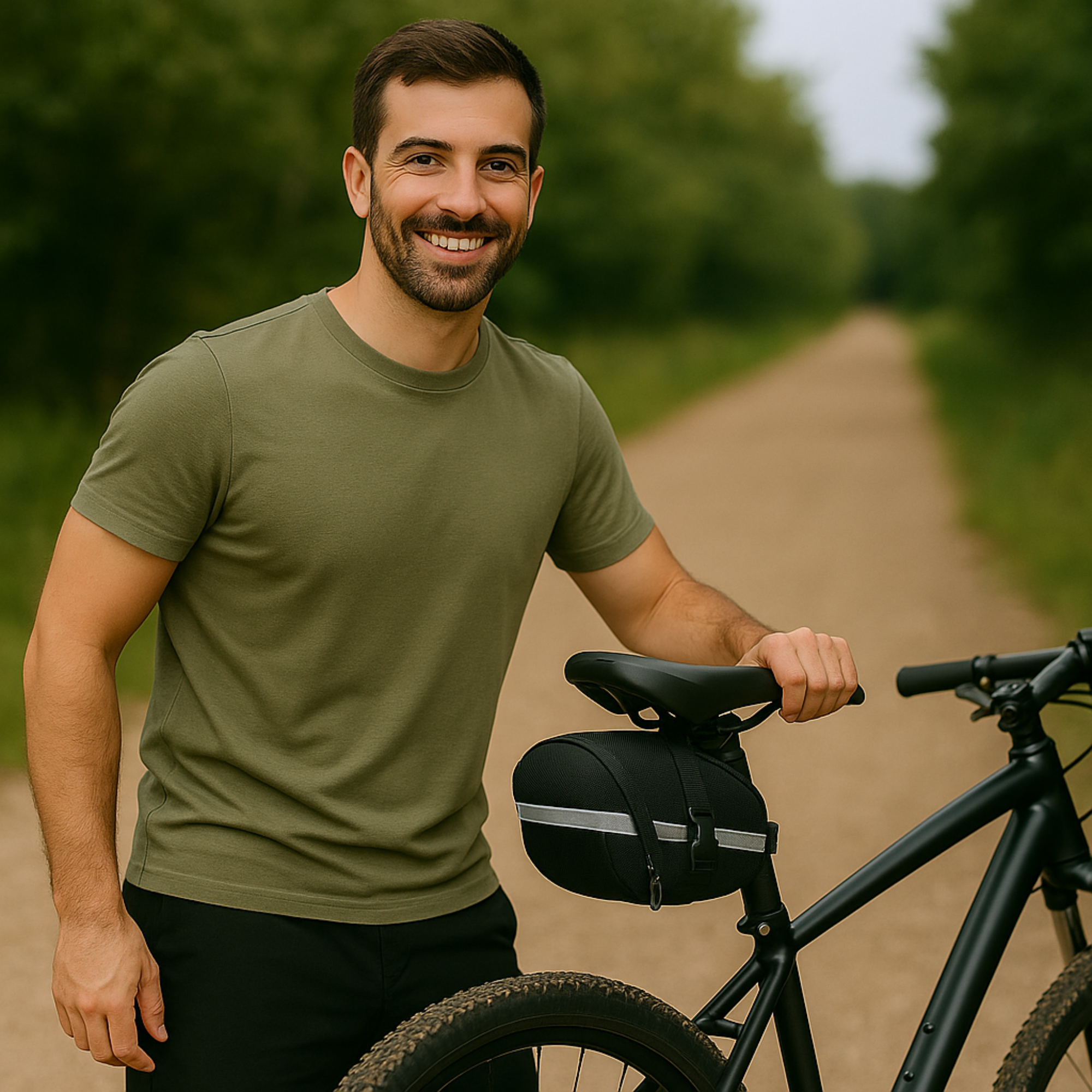 TrailMate – wasserdichte Satteltasche | robust PVC Material reflektierend | Fahrrad Werkzeug‑ & Pannentasche
