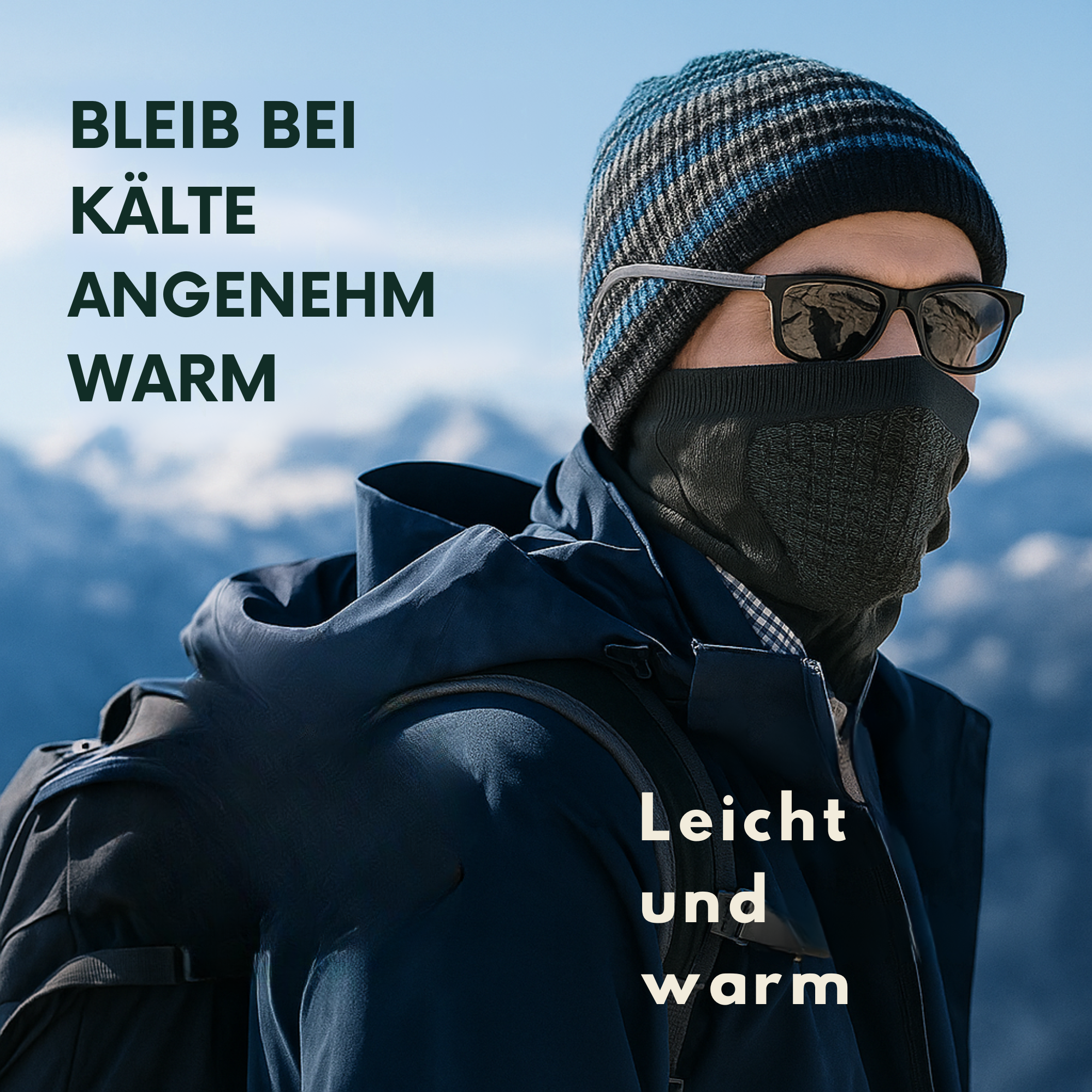 AlpinGuard – Multifunktionstuch Kälteschutz | atmungsaktiv & dehnbar | Outdoor Sport & Winter Alltag.