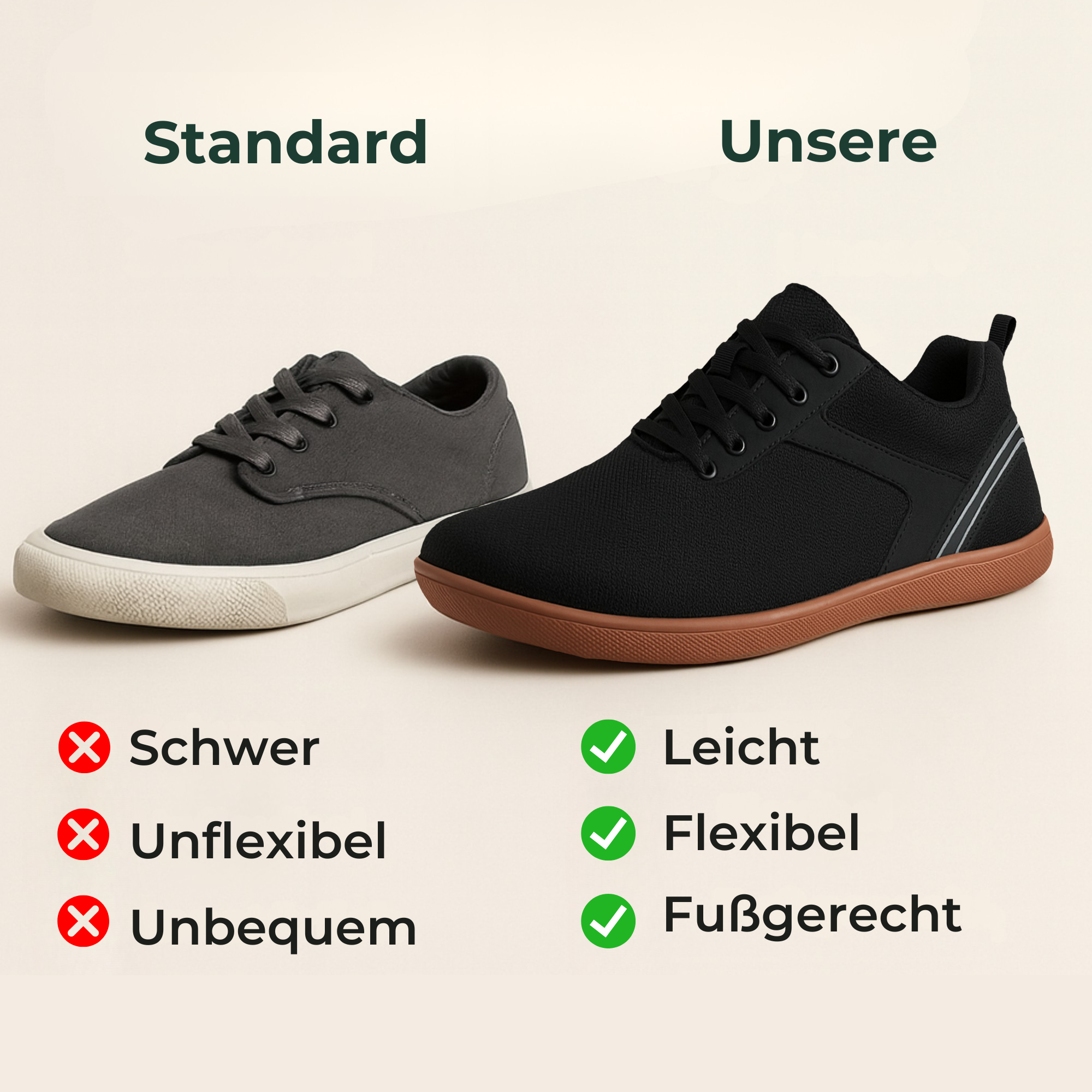 BalanceStep – Barfußschuhe Alltag | Nullabsatz & breite Zehenbox | Atmungsaktiv rutschfest | für schmerzfreies Gehen
