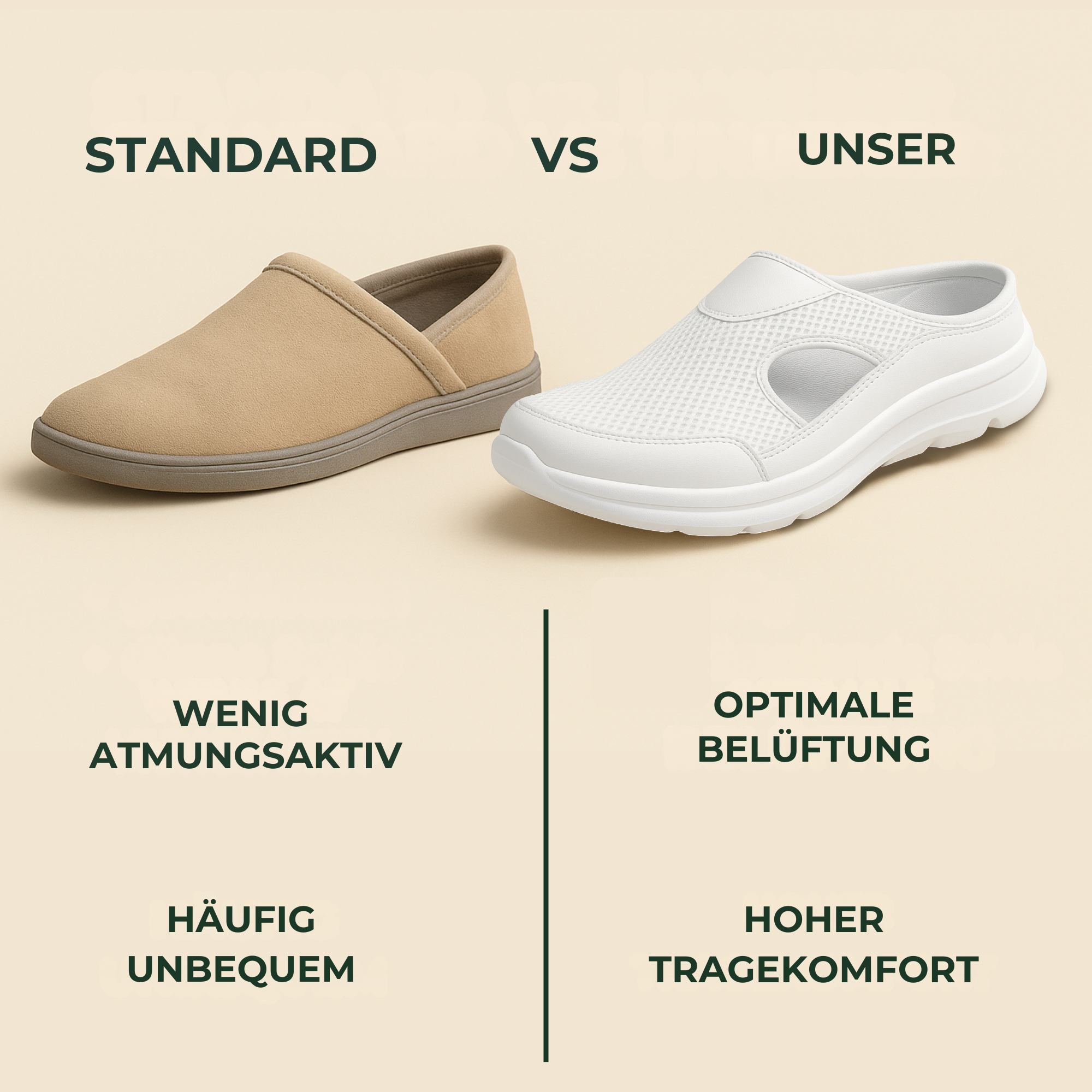 EasWalk – Arbeitsschuhe Plantarfasziitis | rutschfest atmungsaktiv | für Pflege & Stehberufe.